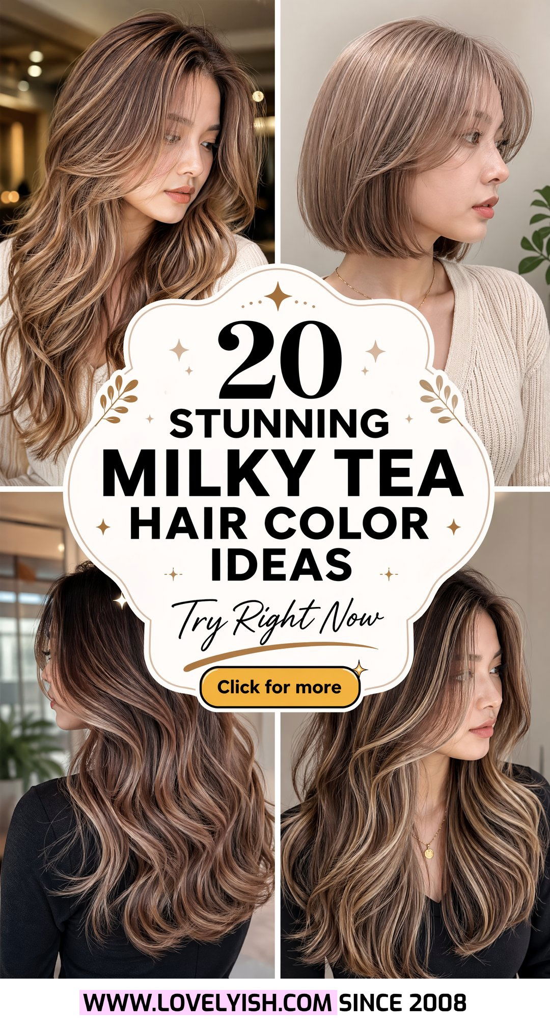 20 Stunning Milky Tea Hair Color Ideas to Try Right Now - 20 Stunning Milky Tea Hair Color Ideas to Try Right Now