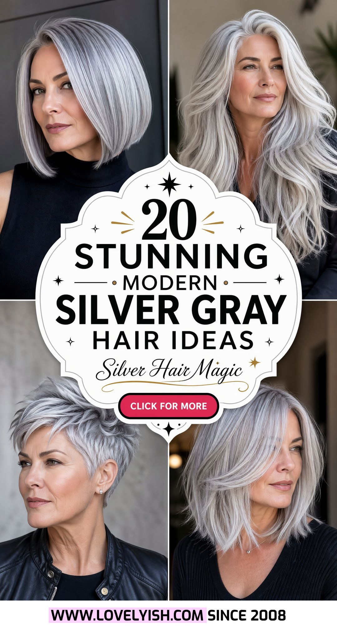 20 Stunning Modern Silver Gray Hair Ideas To Try Right Now - 20 Stunning Modern Silver Gray Hair Ideas To Try Right Now
