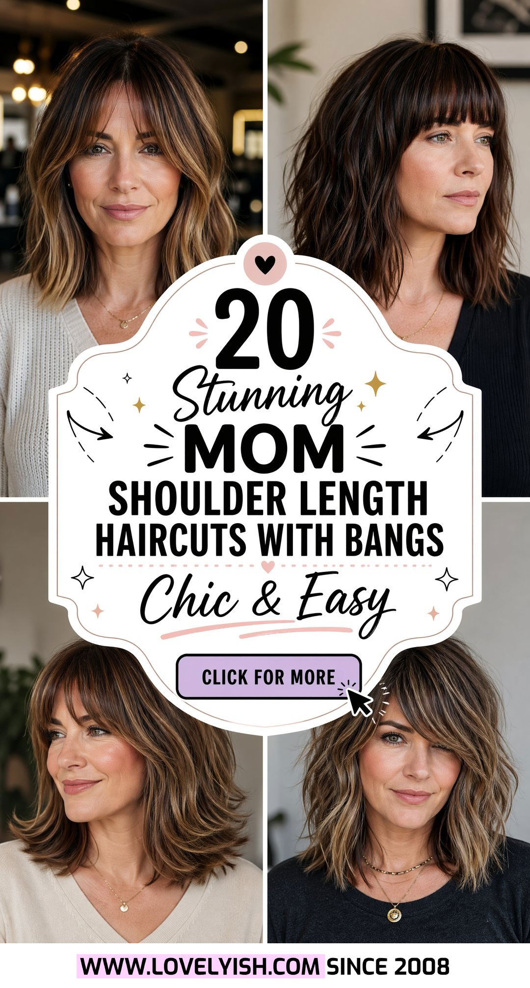20 Stunning Mom Shoulder Length Haircut With Bangs Ideas - 20 Stunning Mom Shoulder Length Haircut With Bangs Ideas