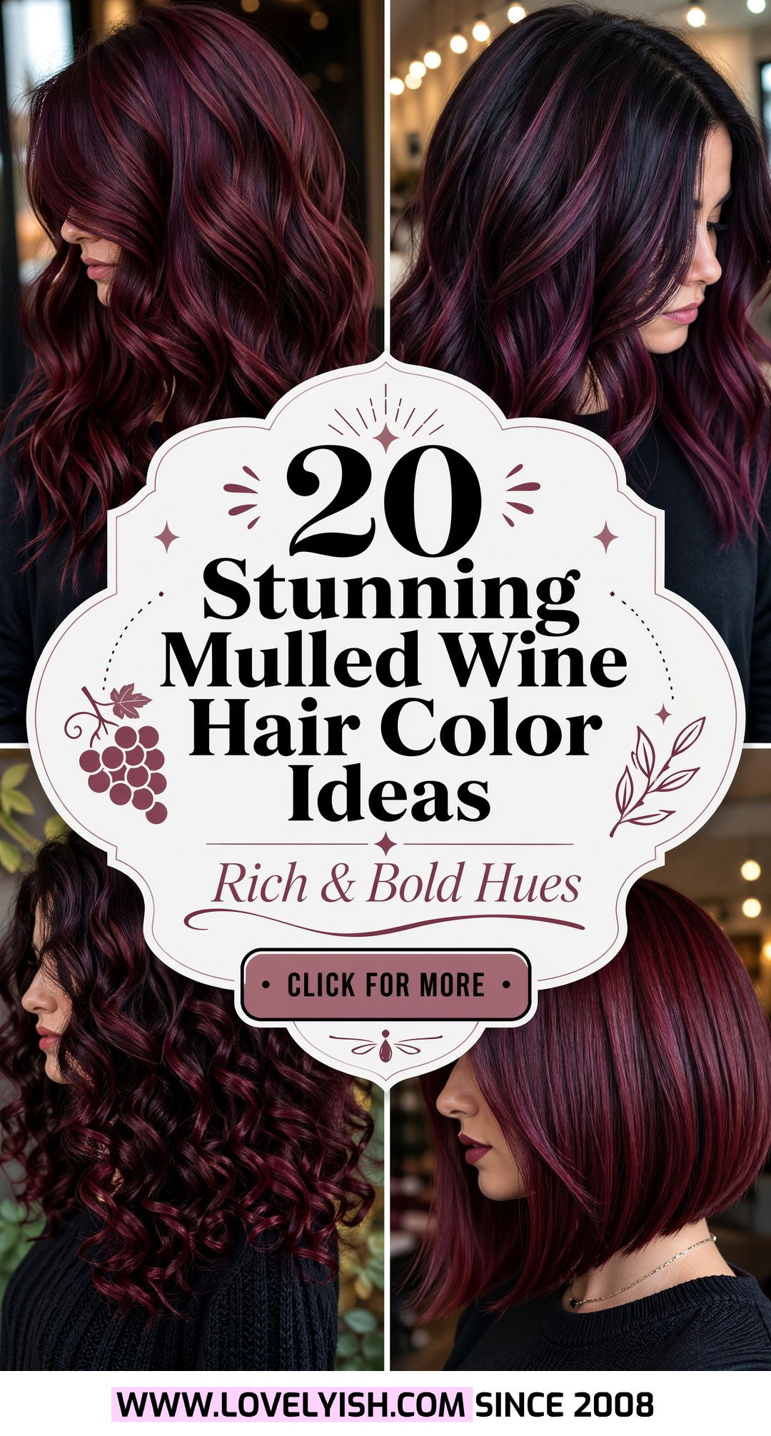 20 Stunning Mulled Wine Hair Color Ideas to Try This Year - 20 Stunning Mulled Wine Hair Color Ideas to Try This Year