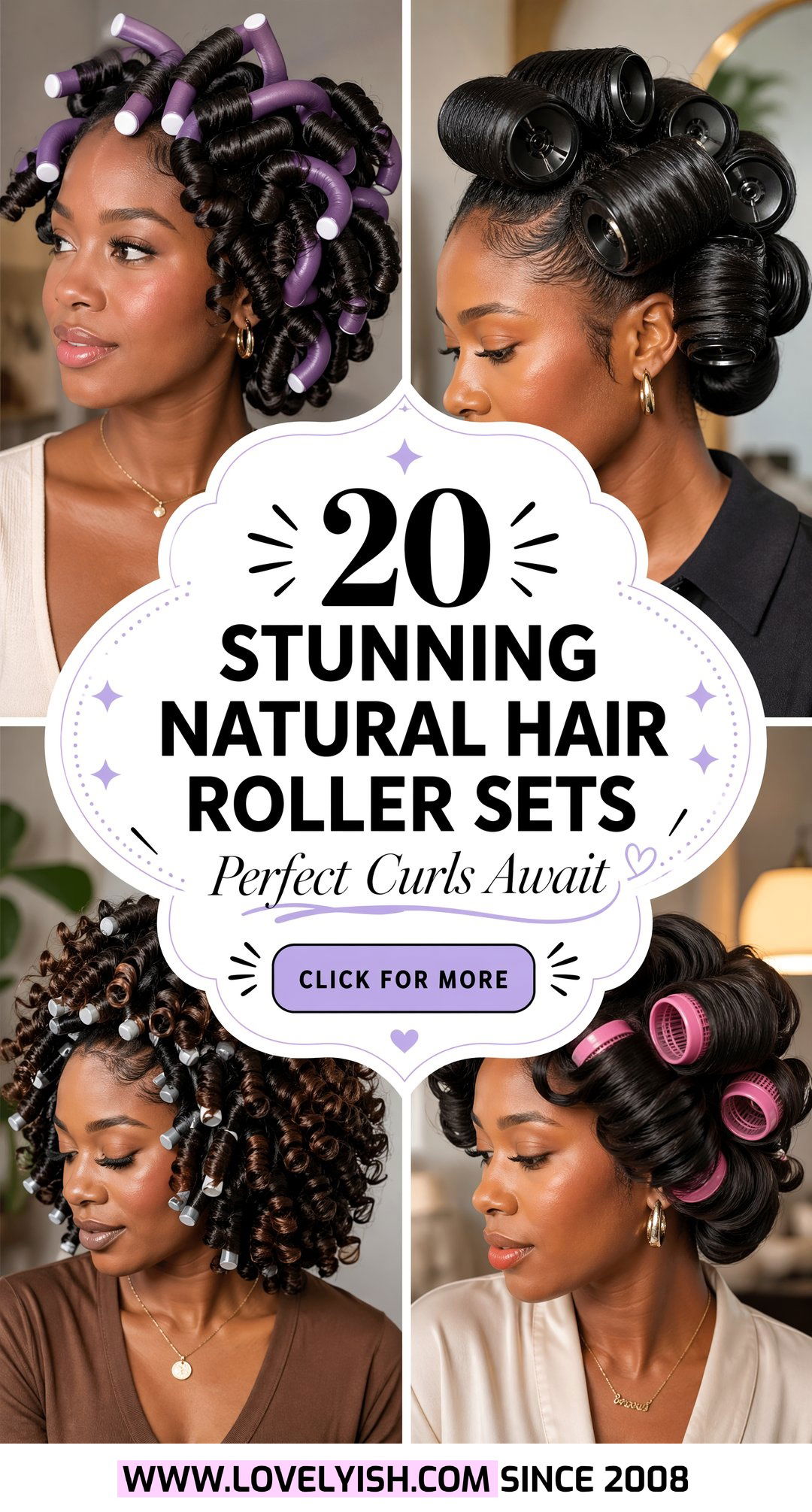 20 Stunning Natural Hair Roller Set Styles for Perfect Curls - 20 Stunning Natural Hair Roller Set Styles for Perfect Curls