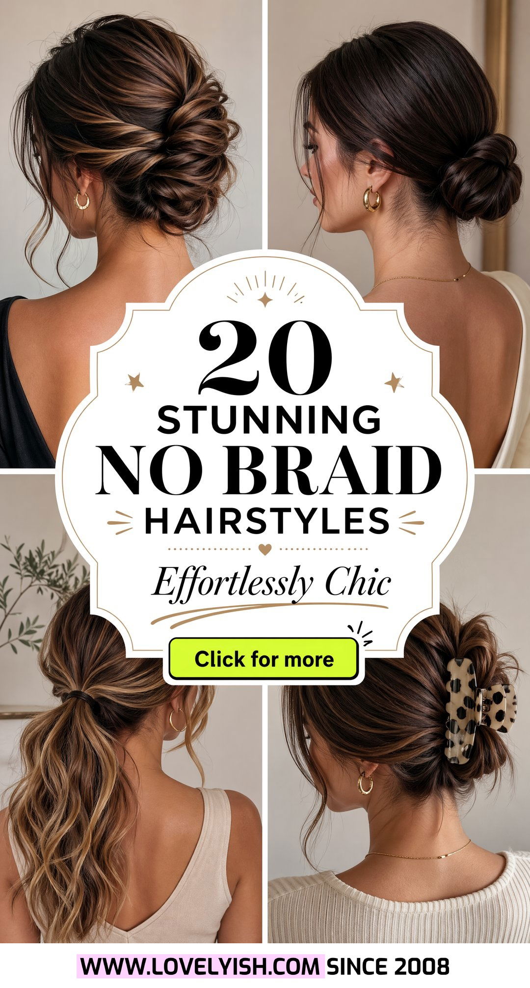20 Stunning No Braid Hairstyles for Effortless Chic Looks - 20 Stunning No Braid Hairstyles for Effortless Chic Looks