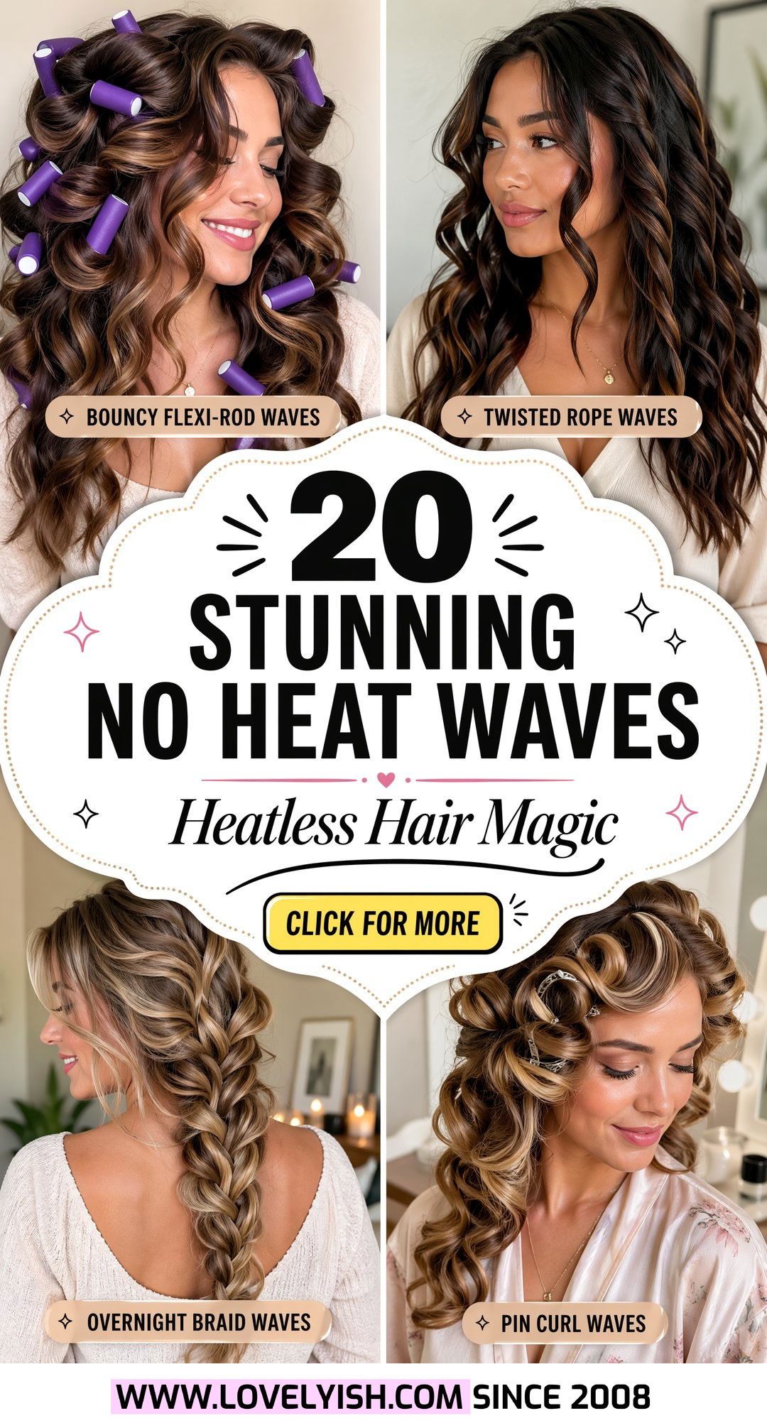 20 Stunning No Heat Waves for Thick Hair Women to Try Now - 20 Stunning No Heat Waves for Thick Hair Women to Try Now
