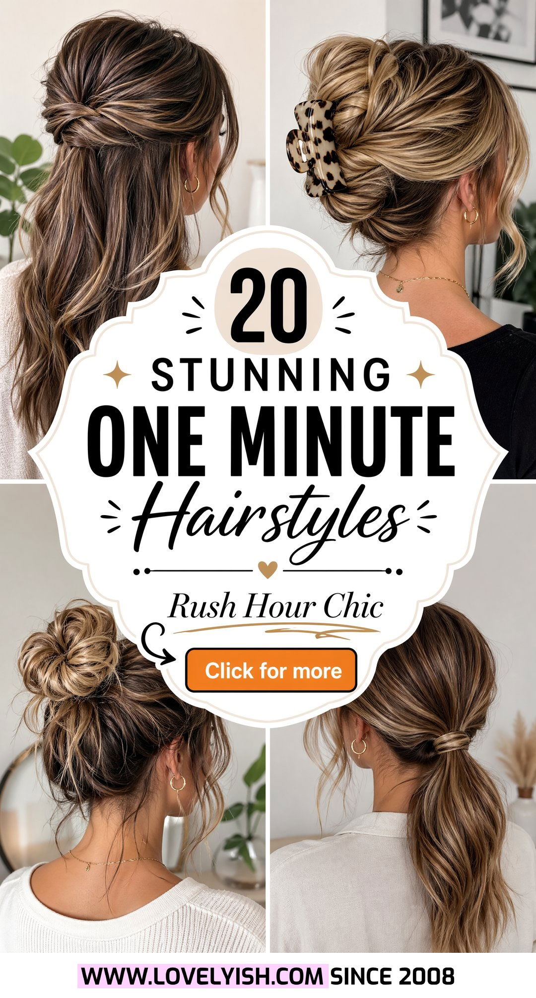 20 Stunning One Minute Hairstyles to Save Your Mornings - 20 Stunning One Minute Hairstyles to Save Your Mornings