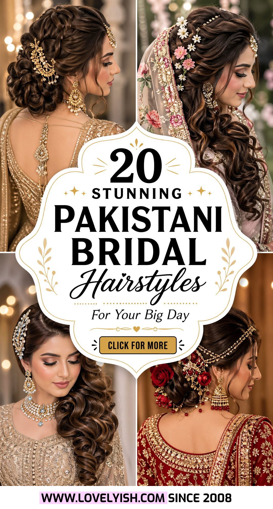 20 Stunning Pakistani Bridal Hairstyles for Your Big Day - 20 Stunning Pakistani Bridal Hairstyles for Your Big Day