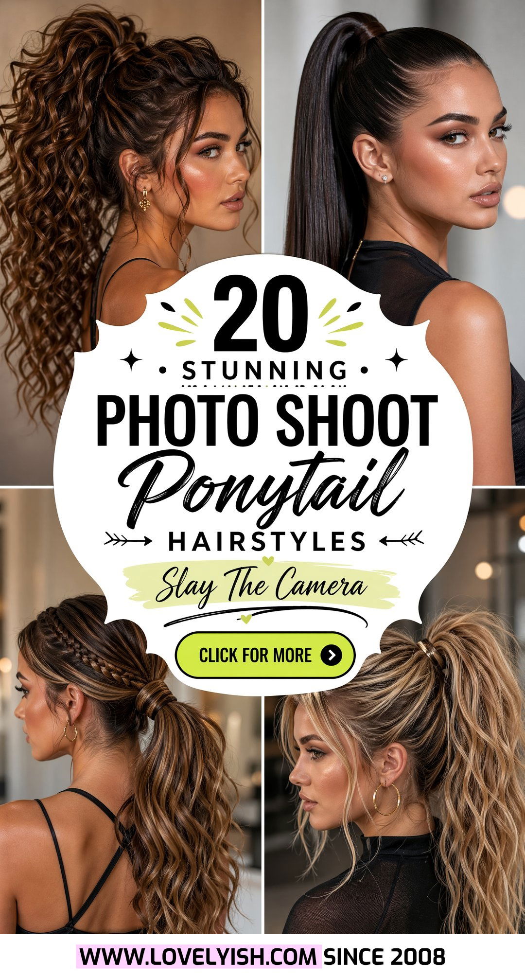20 Stunning Photo Shoot Ponytail Hairstyle Ideas For You - 20 Stunning Photo Shoot Ponytail Hairstyle Ideas For You