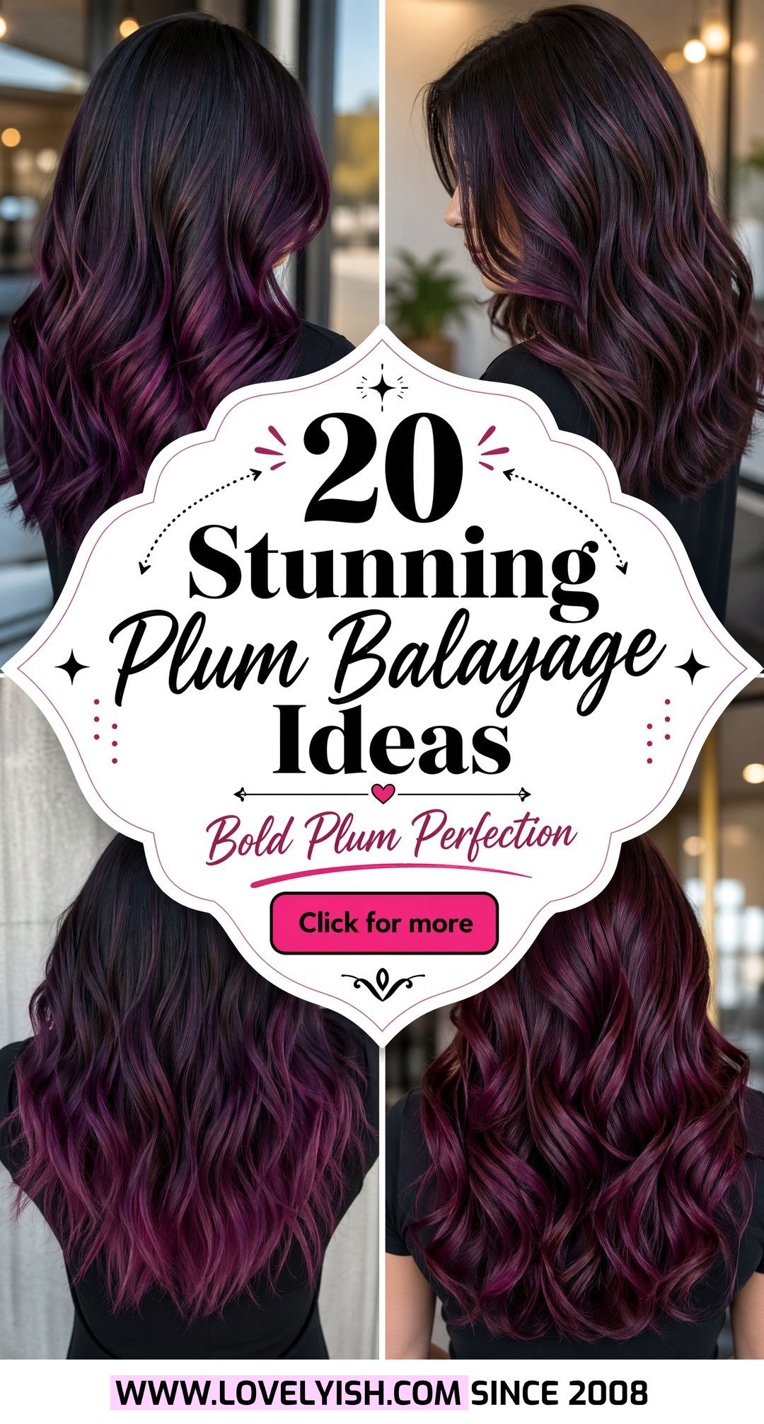 20 Stunning Plum Balayage Ideas Perfect for Black Hair Women - 20 Stunning Plum Balayage Ideas Perfect for Black Hair Women