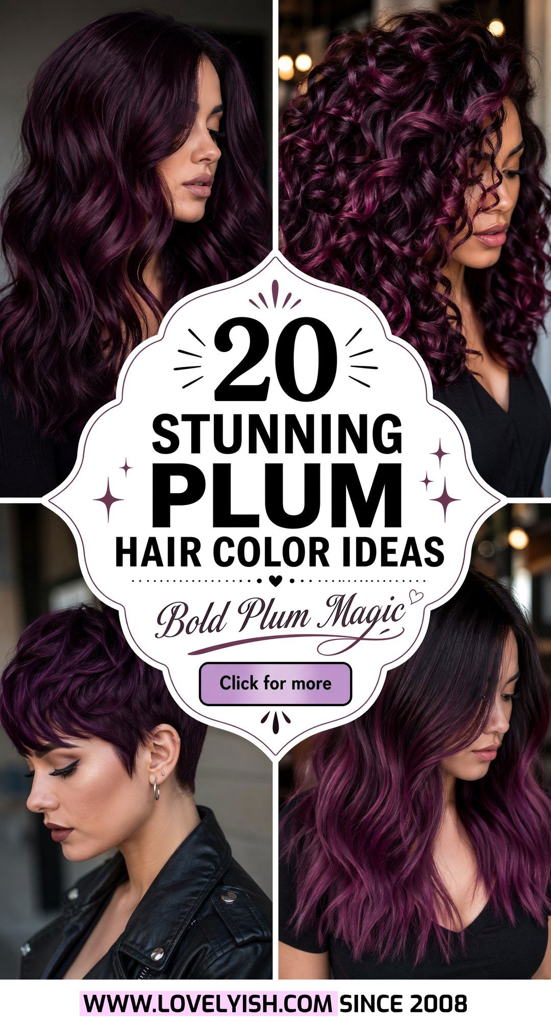 20 Stunning Plum Hair Color Ideas for a Bold Transformation - 20 Stunning Plum Hair Color Ideas for a Bold Transformation