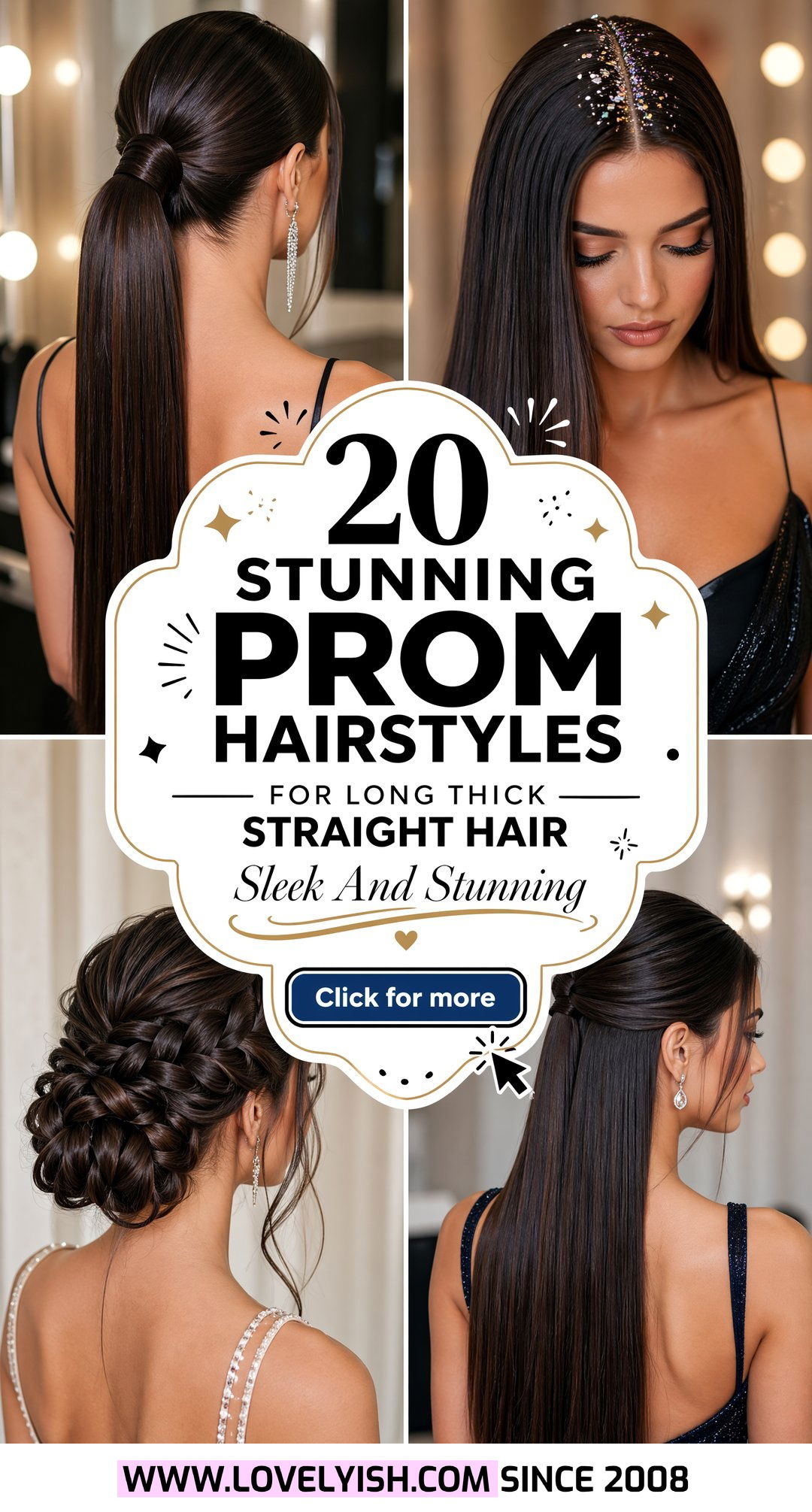 20 Stunning Prom Hairstyle Ideas for Long Thick Straight Hair - 20 Stunning Prom Hairstyle Ideas for Long Thick Straight Hair