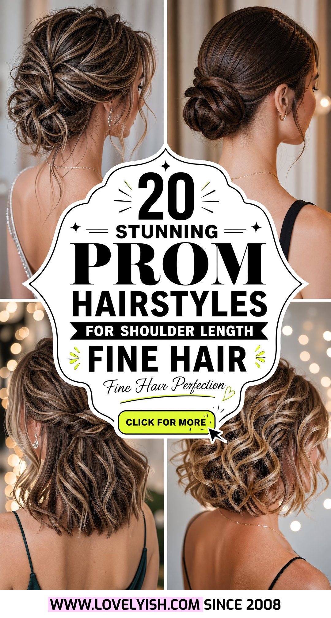 20 Stunning Prom Hairstyle Ideas for Shoulder Length Fine Hair - 20 Stunning Prom Hairstyle Ideas for Shoulder Length Fine Hair