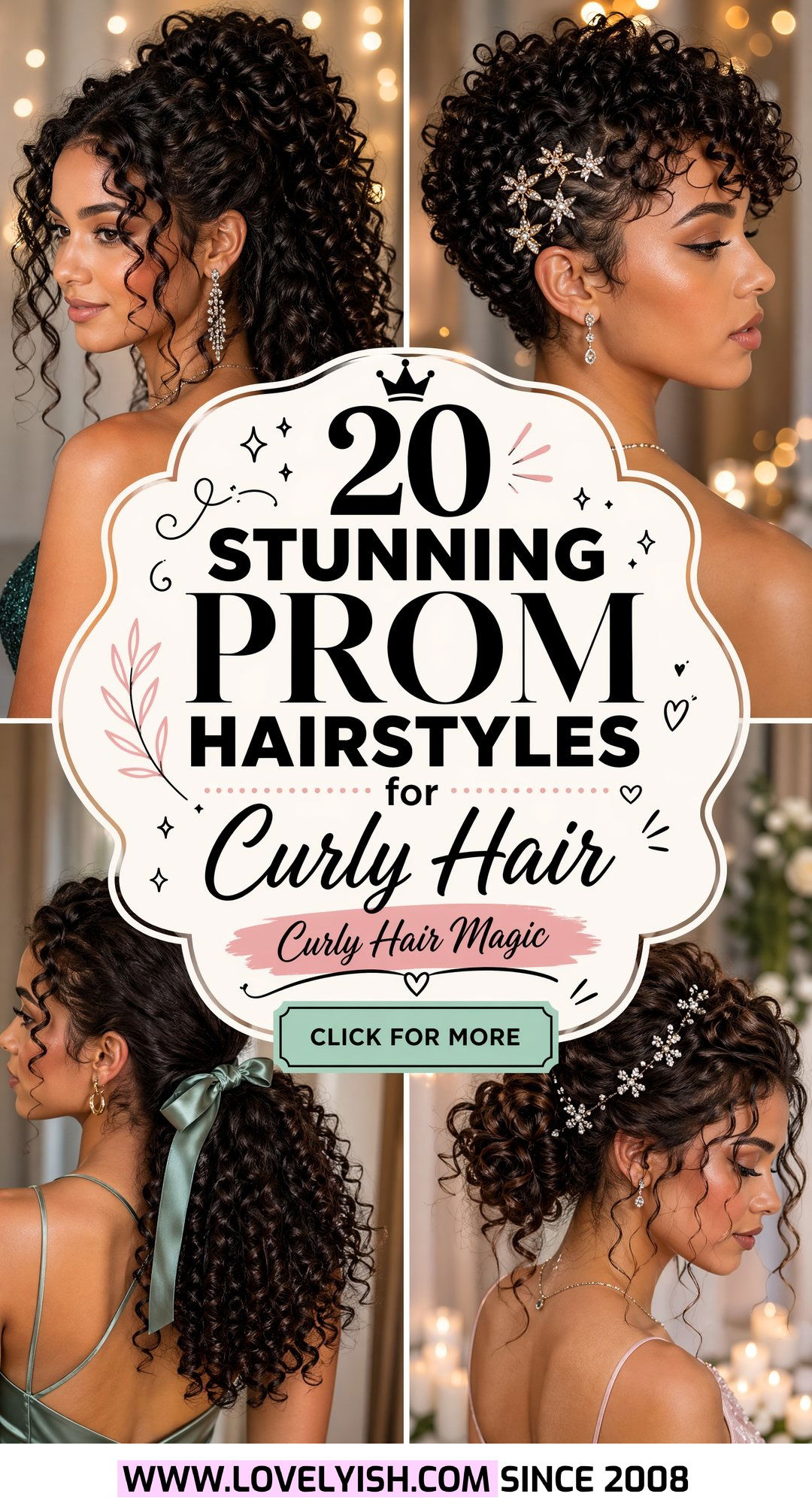 20 Stunning Prom Hairstyles for Curly Hair to Stand Out - 20 Stunning Prom Hairstyles for Curly Hair to Stand Out