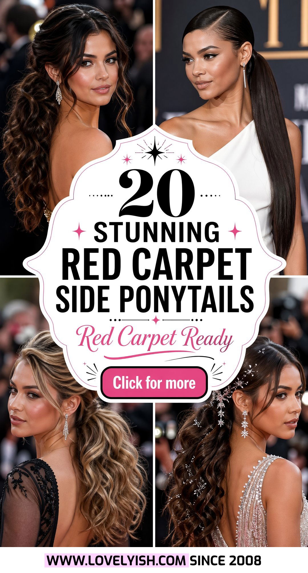 20 Stunning Red Carpet Side Ponytail Ideas For A Glam Look - 20 Stunning Red Carpet Side Ponytail Ideas For A Glam Look