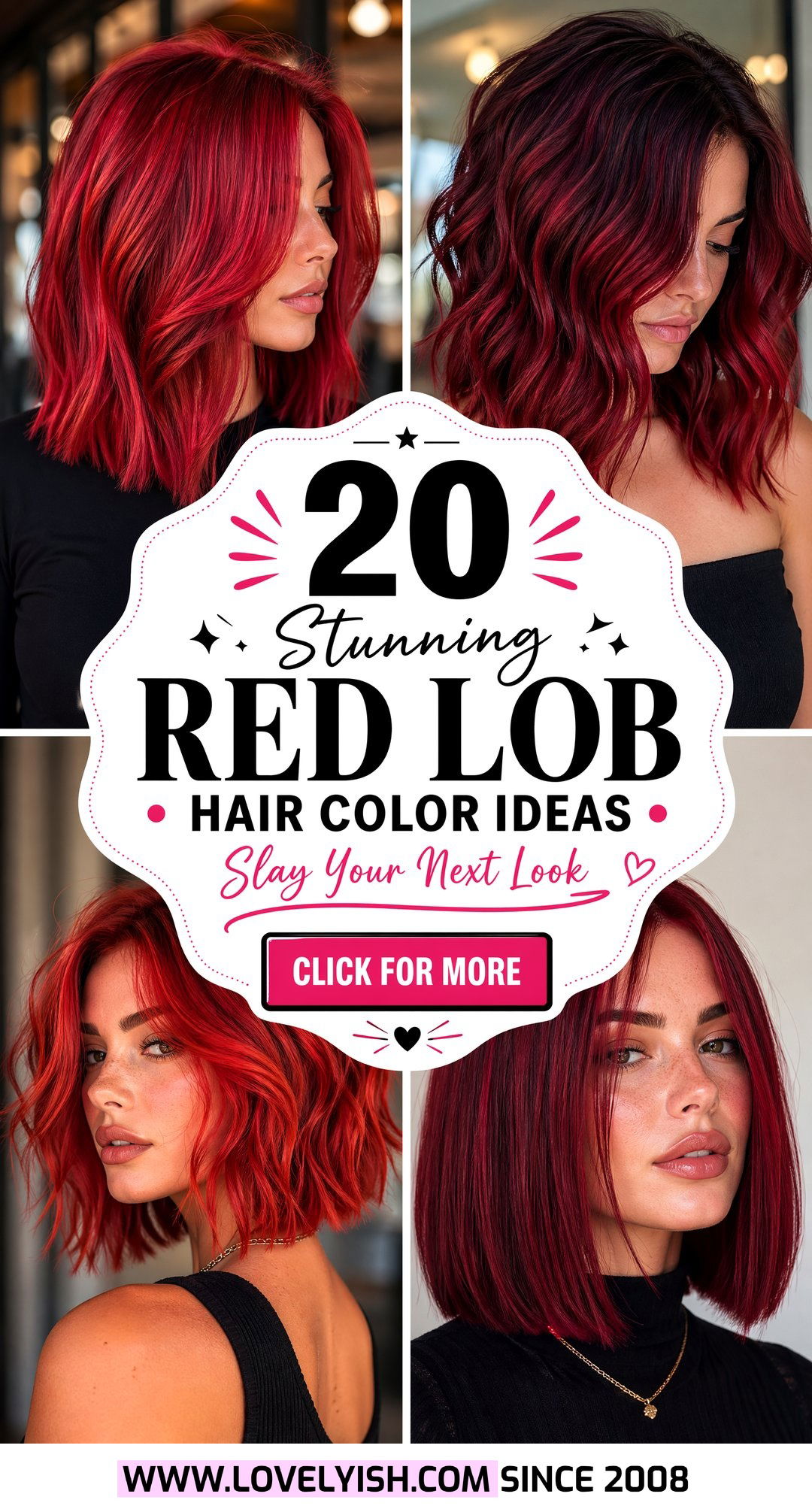 20 Stunning Red Lob Hair Color Ideas for Your Next Style - 20 Stunning Red Lob Hair Color Ideas for Your Next Style