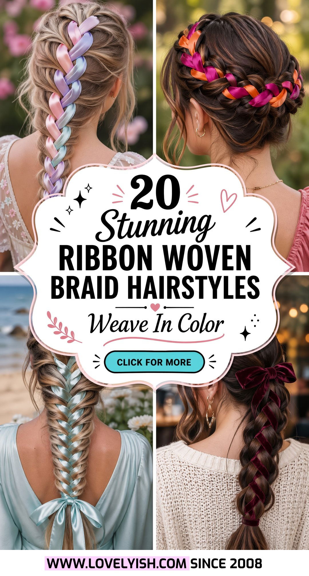 20 Stunning Ribbon Woven Braid Hairstyle Ideas You Must Try - 20 Stunning Ribbon Woven Braid Hairstyle Ideas You Must Try
