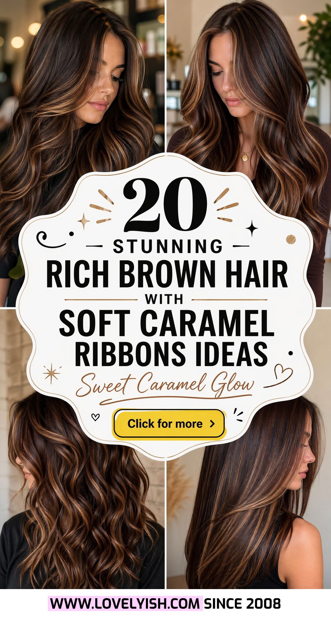 20 Stunning Rich Brown Hair With Soft Caramel Ribbons Ideas - 20 Stunning Rich Brown Hair With Soft Caramel Ribbons Ideas
