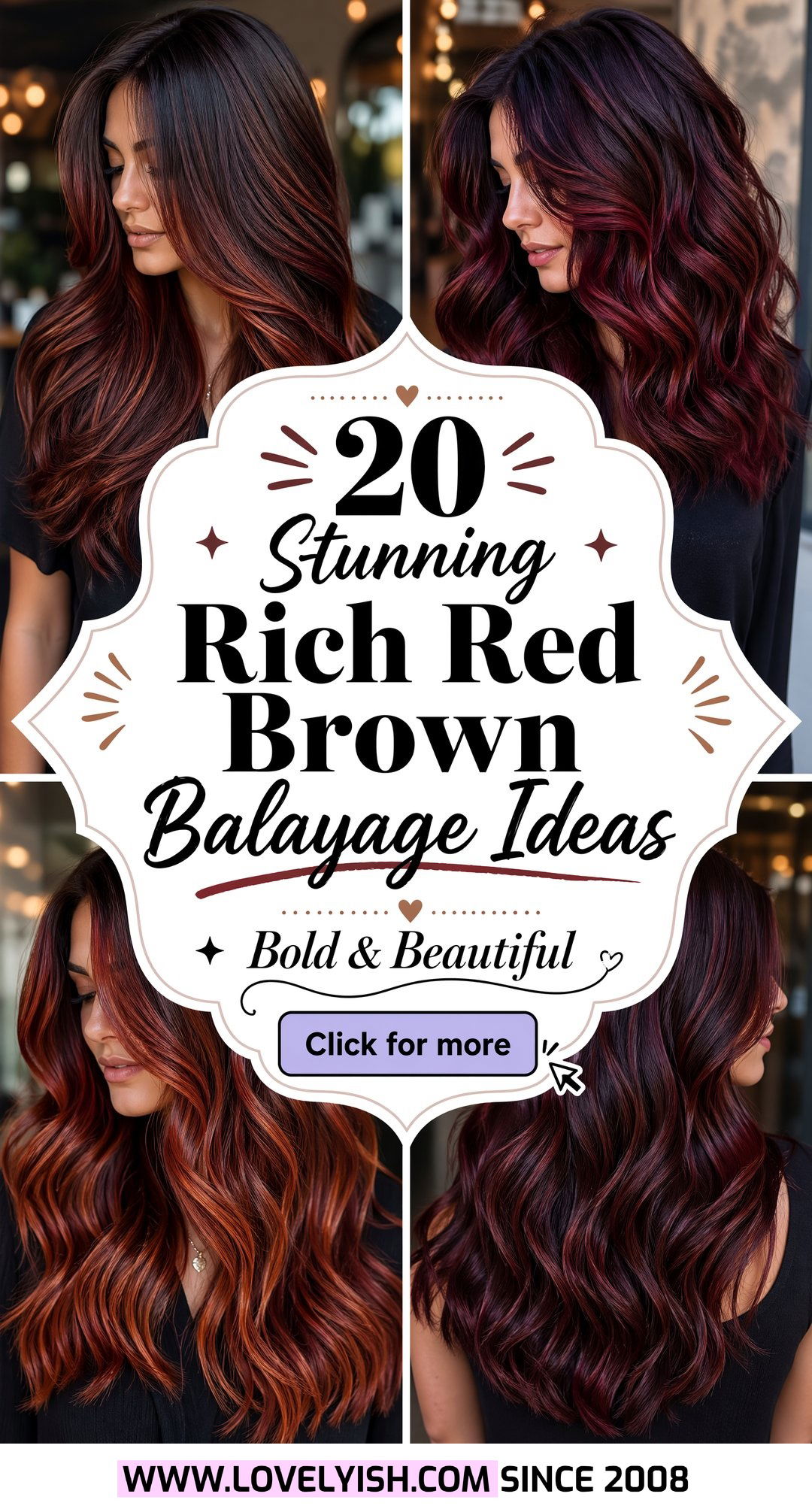 20 Stunning Rich Red Brown Balayage Ideas for a Bold Look - 20 Stunning Rich Red Brown Balayage Ideas for a Bold Look
