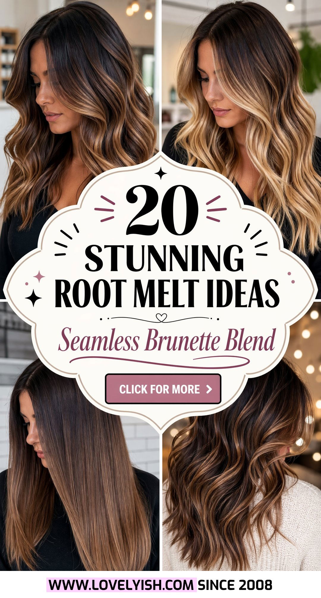 20 Stunning Root Melt Ideas for Brunette Balayage Looks - 20 Stunning Root Melt Ideas for Brunette Balayage Looks