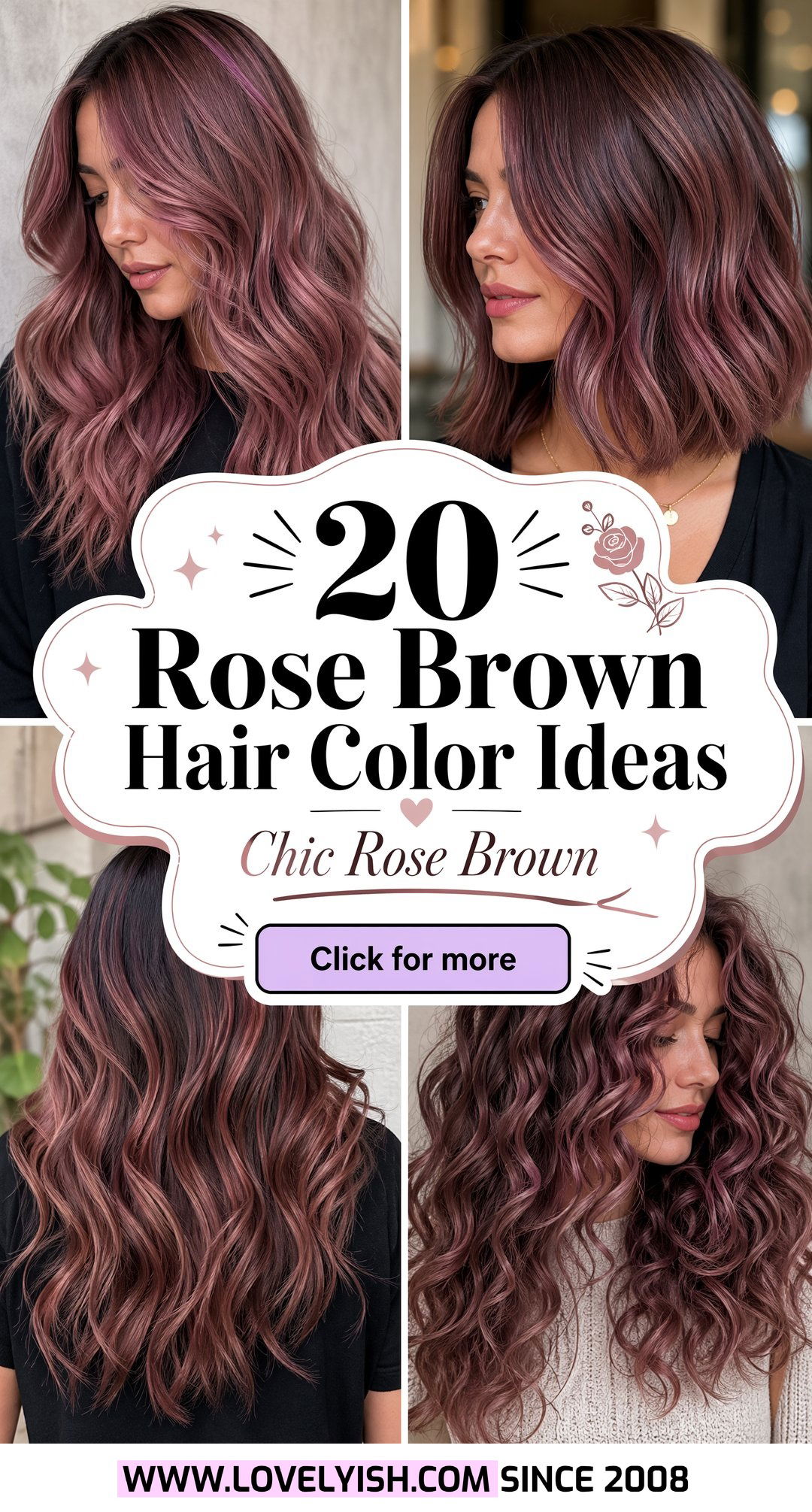 20 Stunning Rose Brown Hair Color Ideas for a Fresh Look - 20 Stunning Rose Brown Hair Color Ideas for a Fresh Look