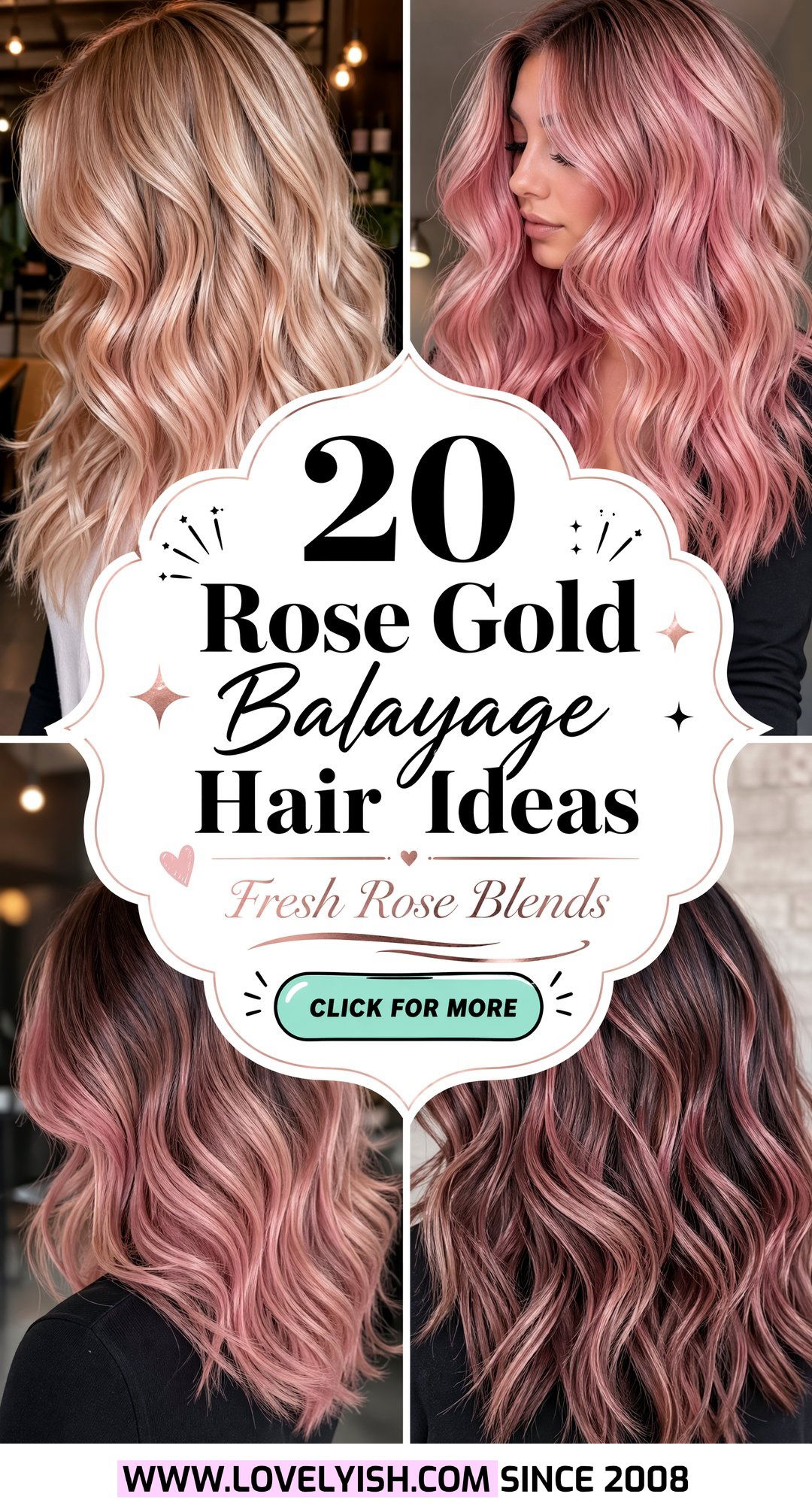 20 Stunning Rose Gold Balayage Hair Ideas for a Fresh Look - 20 Stunning Rose Gold Balayage Hair Ideas for a Fresh Look