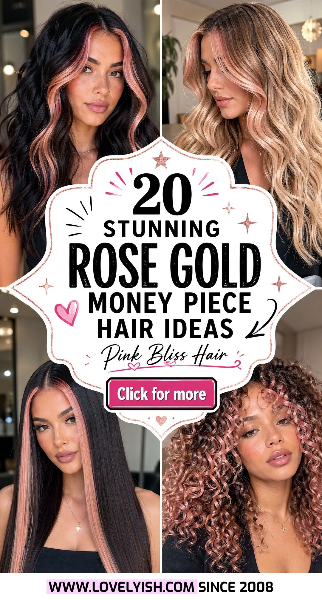 20 Stunning Rose Gold Money Piece Hair Ideas You Need Now - 20 Stunning Rose Gold Money Piece Hair Ideas You Need Now