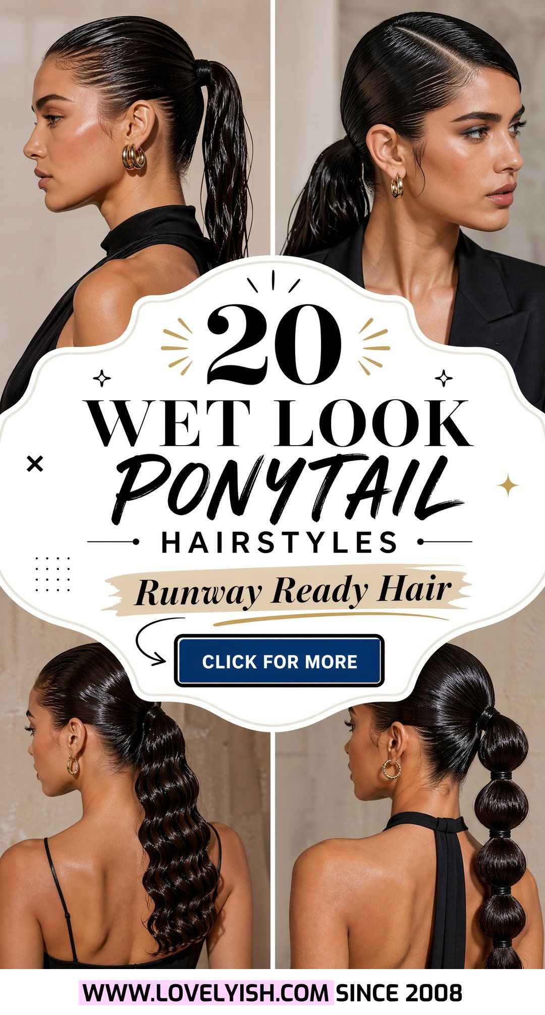 20 Stunning Runway Wet Look Ponytail Hairstyles To Try Now - 20 Stunning Runway Wet Look Ponytail Hairstyles To Try Now