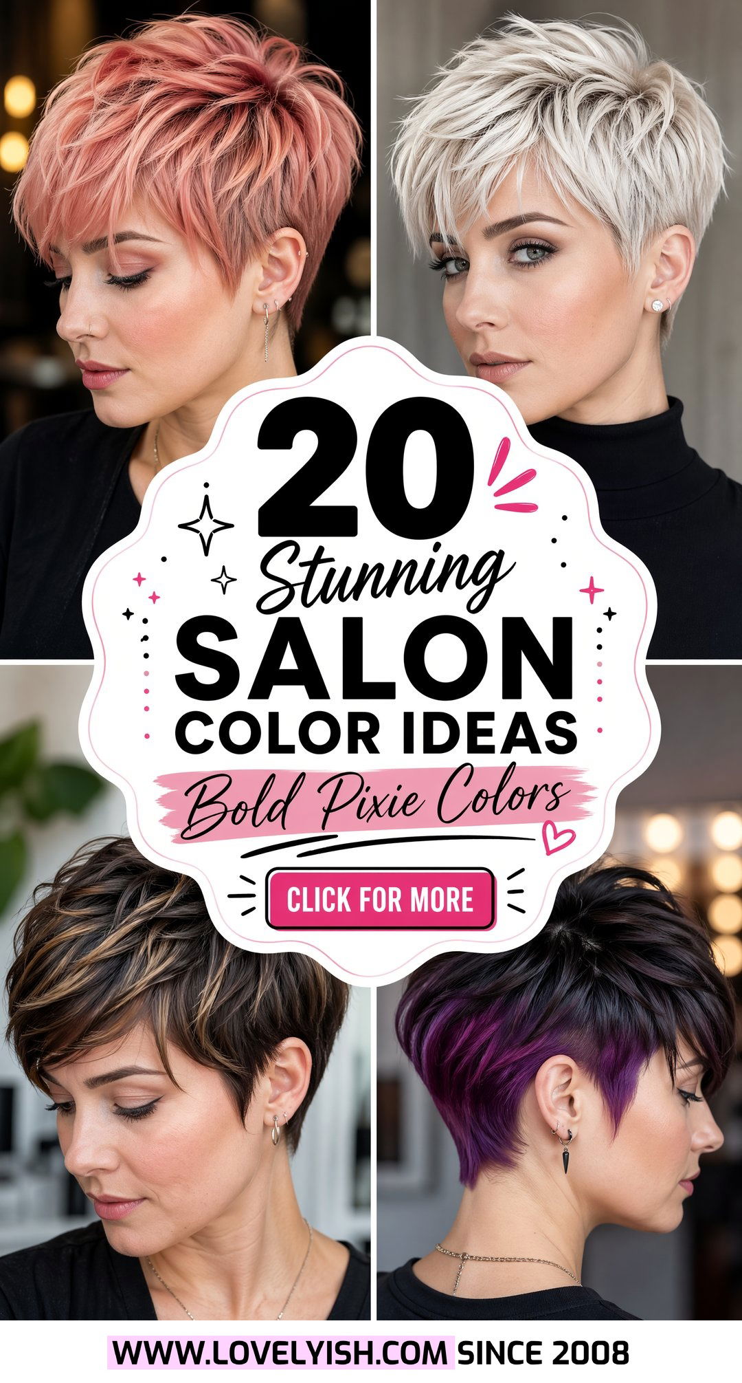20 Stunning Salon Color Ideas for Short and Trendy Pixie Cuts - 20 Stunning Salon Color Ideas for Short and Trendy Pixie Cuts