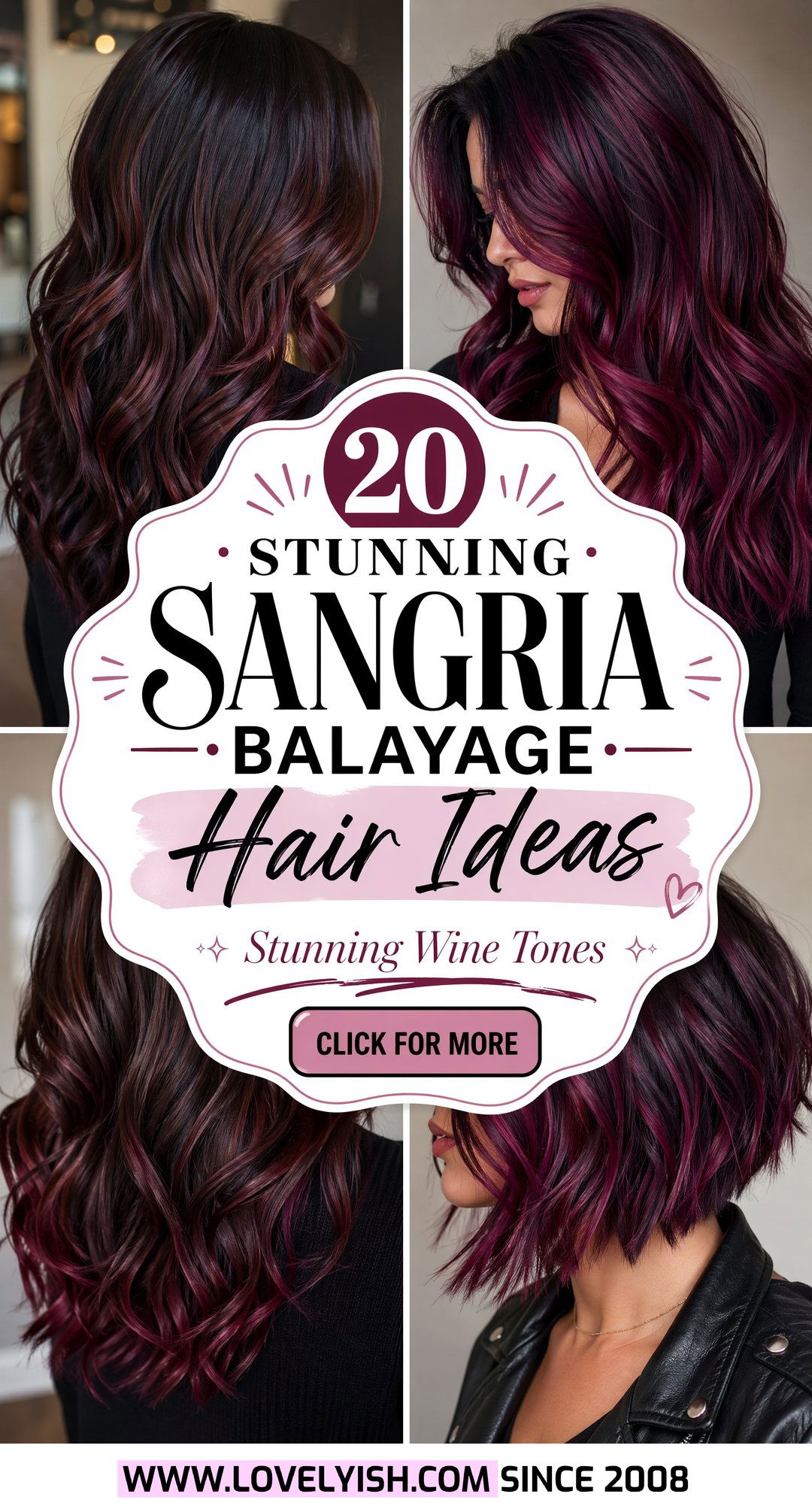 20 Stunning Sangria Balayage Hair Ideas for a Bold Look - 20 Stunning Sangria Balayage Hair Ideas for a Bold Look