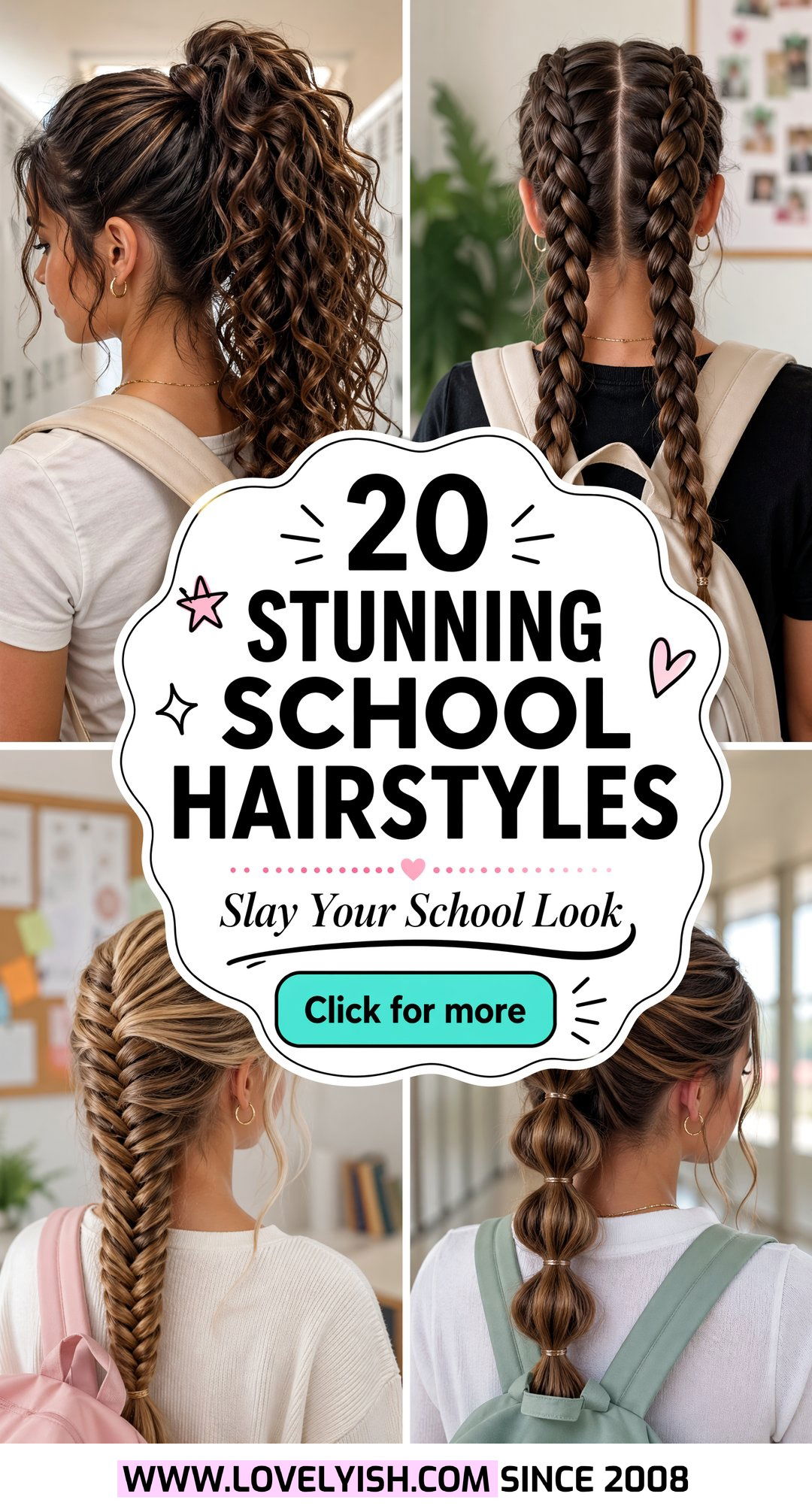 20 Stunning School Hairstyle Ideas for Teen Girls with Long Hair - 20 Stunning School Hairstyle Ideas for Teen Girls with Long Hair