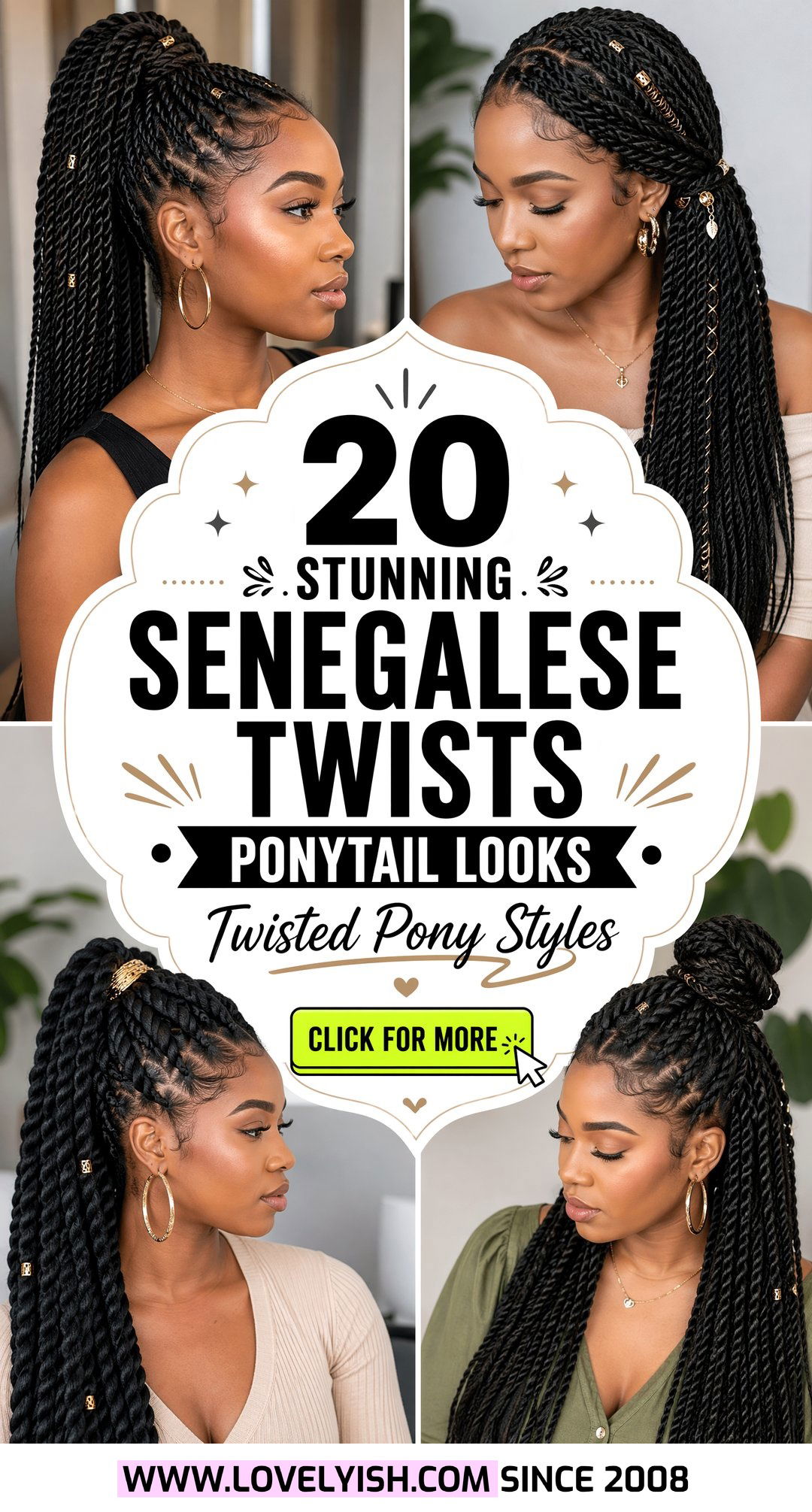 20 Stunning Senegalese Twists Ponytail Looks to Try Now - 20 Stunning Senegalese Twists Ponytail Looks to Try Now