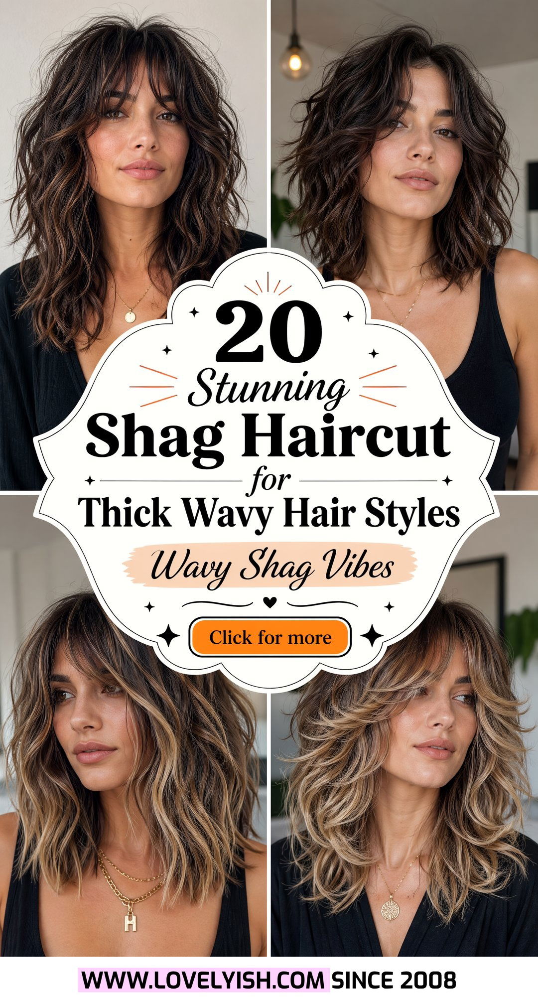 20 Stunning Shag Haircut for Thick Wavy Hair Women Styles - 20 Stunning Shag Haircut for Thick Wavy Hair Women Styles