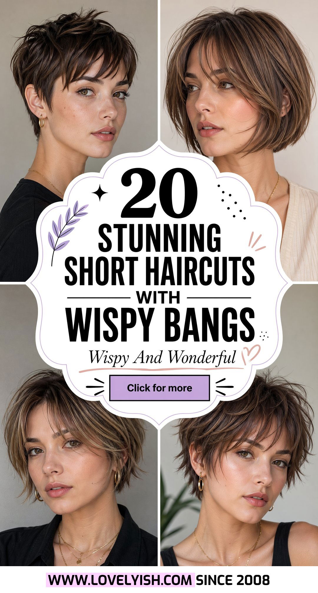 20 Stunning Short Haircut with Wispy Bangs Ideas to Try - 20 Stunning Short Haircut with Wispy Bangs Ideas to Try