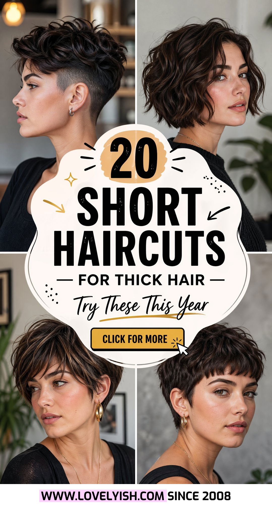 20 Stunning Short Haircuts for Thick Hair to Try This Year - 20 Stunning Short Haircuts for Thick Hair to Try This Year