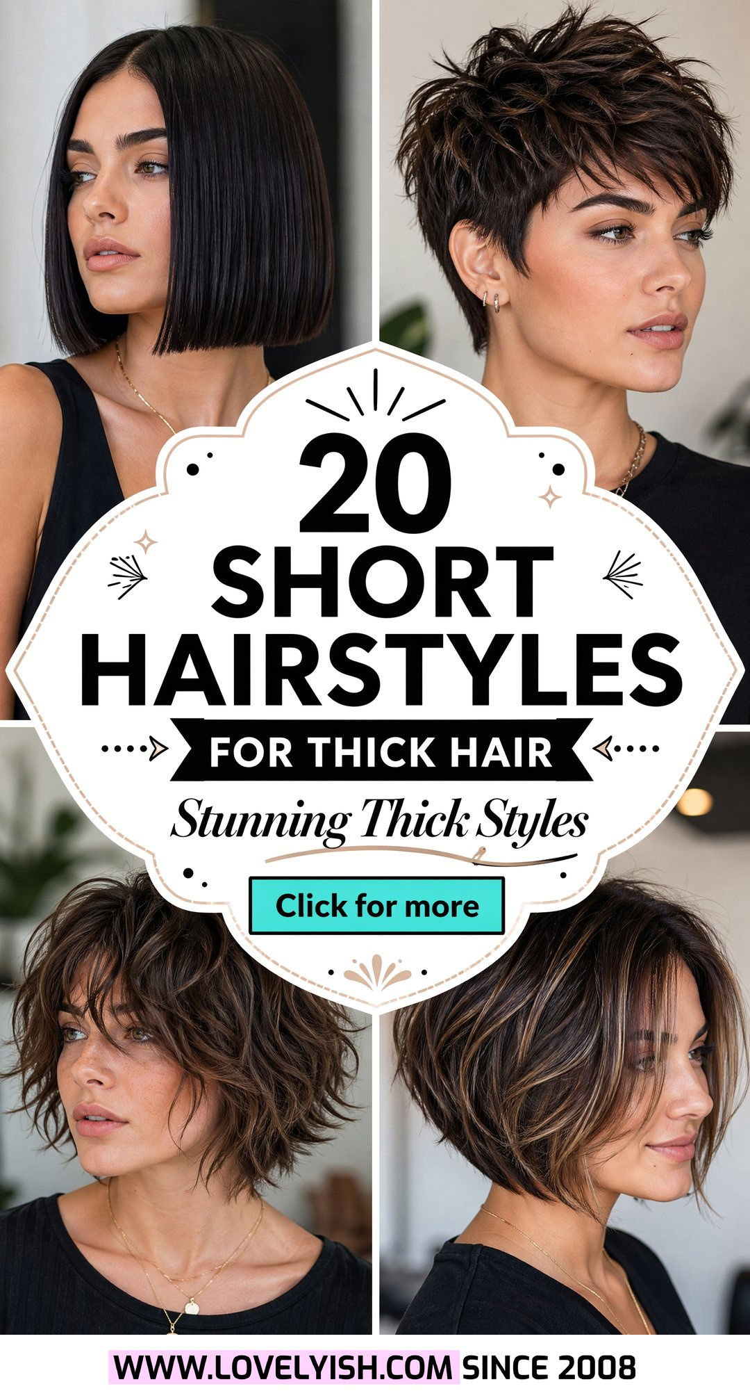 20 Stunning Short Hairstyles for Thick Hair You Must See - 20 Stunning Short Hairstyles for Thick Hair You Must See