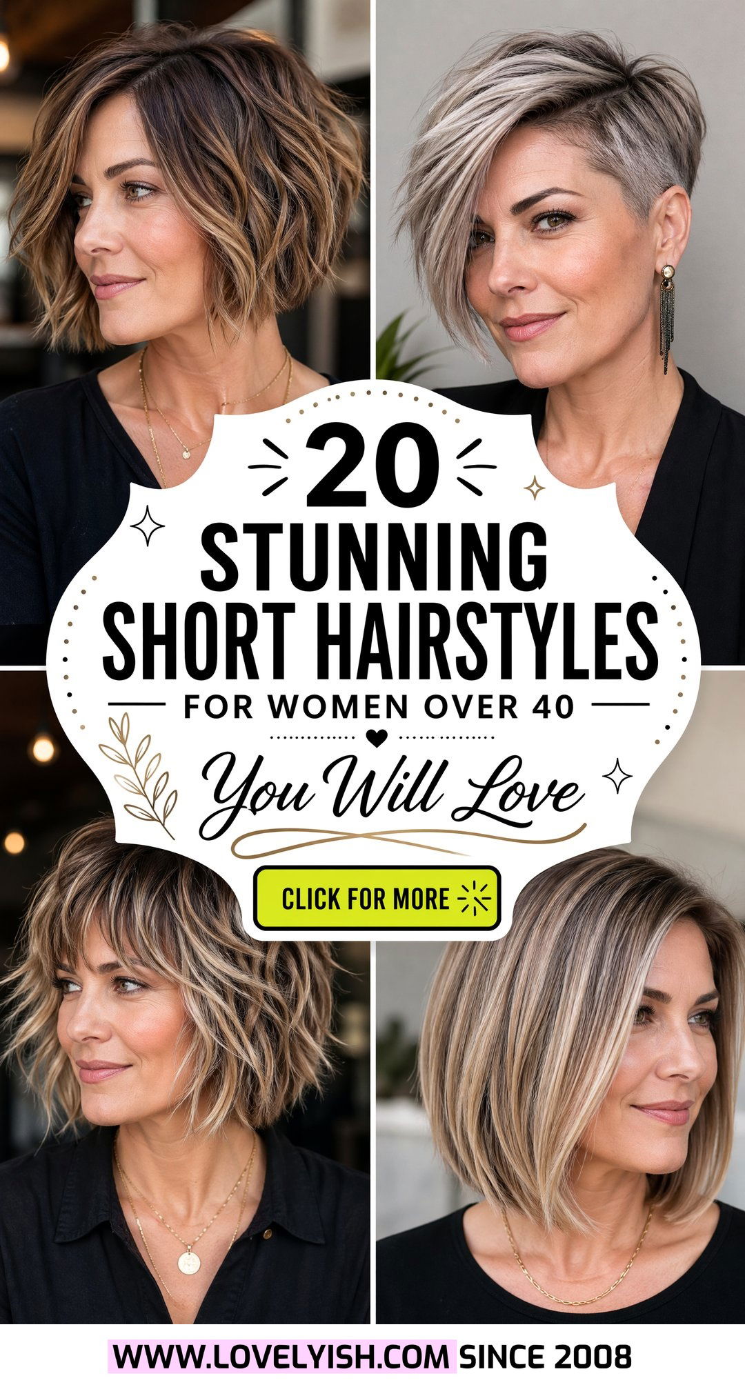 20 Stunning Short Hairstyles for Women Over 40 You Will Love - 20 Stunning Short Hairstyles for Women Over 40 You Will Love
