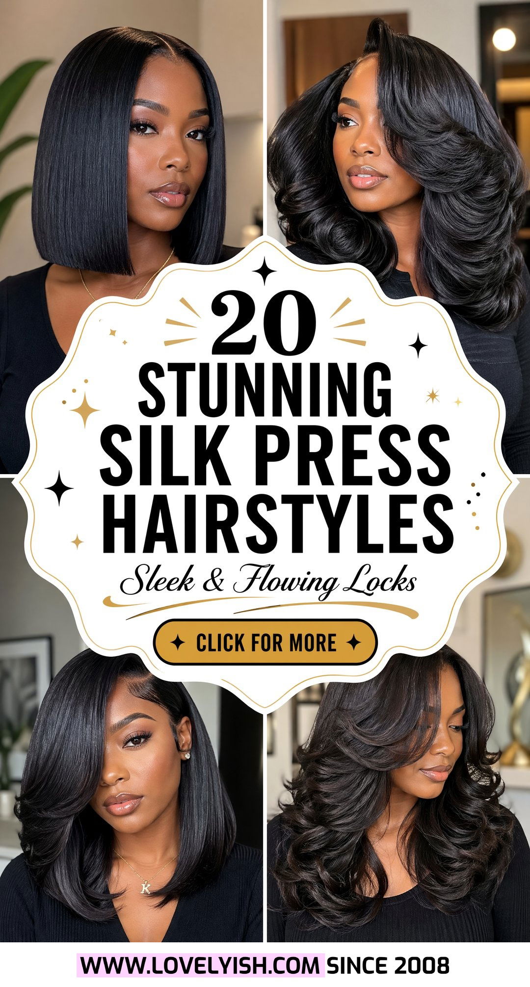 20 Stunning Silk Press Hairstyles for Shoulder Length Hair - 20 Stunning Silk Press Hairstyles for Shoulder Length Hair