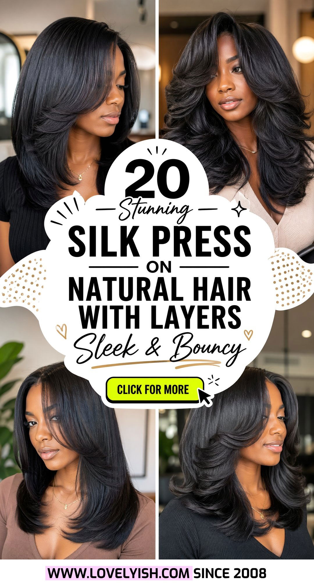 20 Stunning Silk Press on Natural Hair With Layers Ideas – Lovelyish