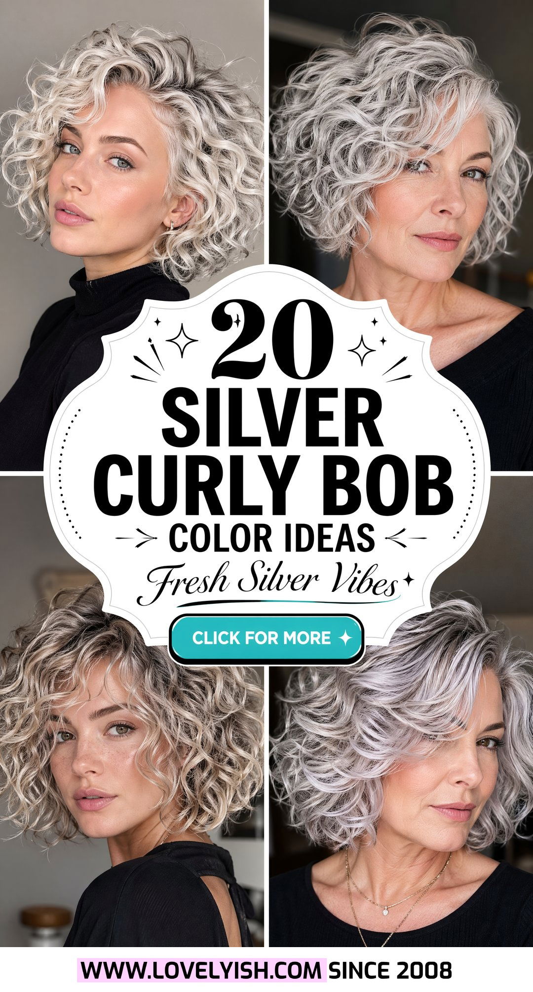 20 Stunning Silver Curly Bob Color Ideas For A Fresh Look - 20 Stunning Silver Curly Bob Color Ideas For A Fresh Look