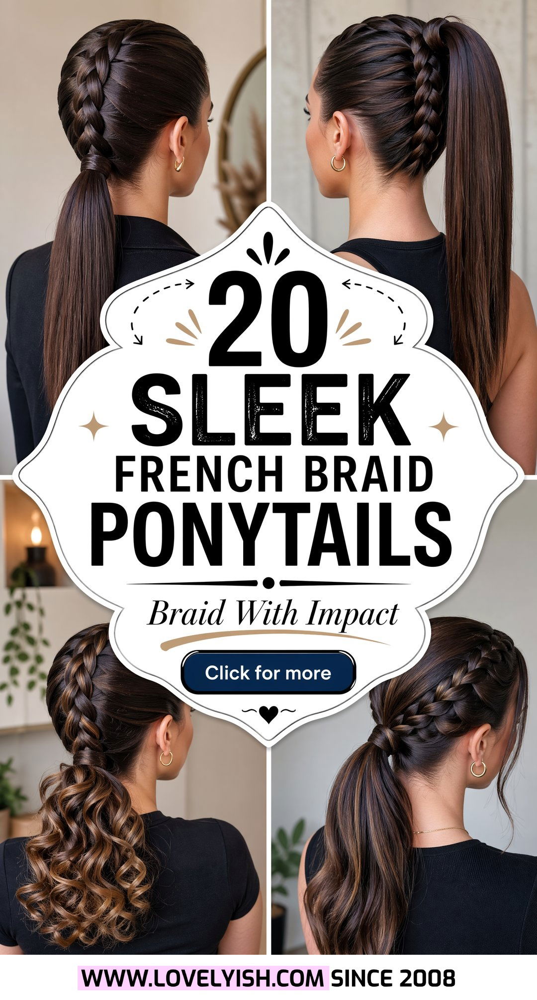 20 Stunning Sleek French Braid Ponytail Ideas to Try Now - 20 Stunning Sleek French Braid Ponytail Ideas to Try Now