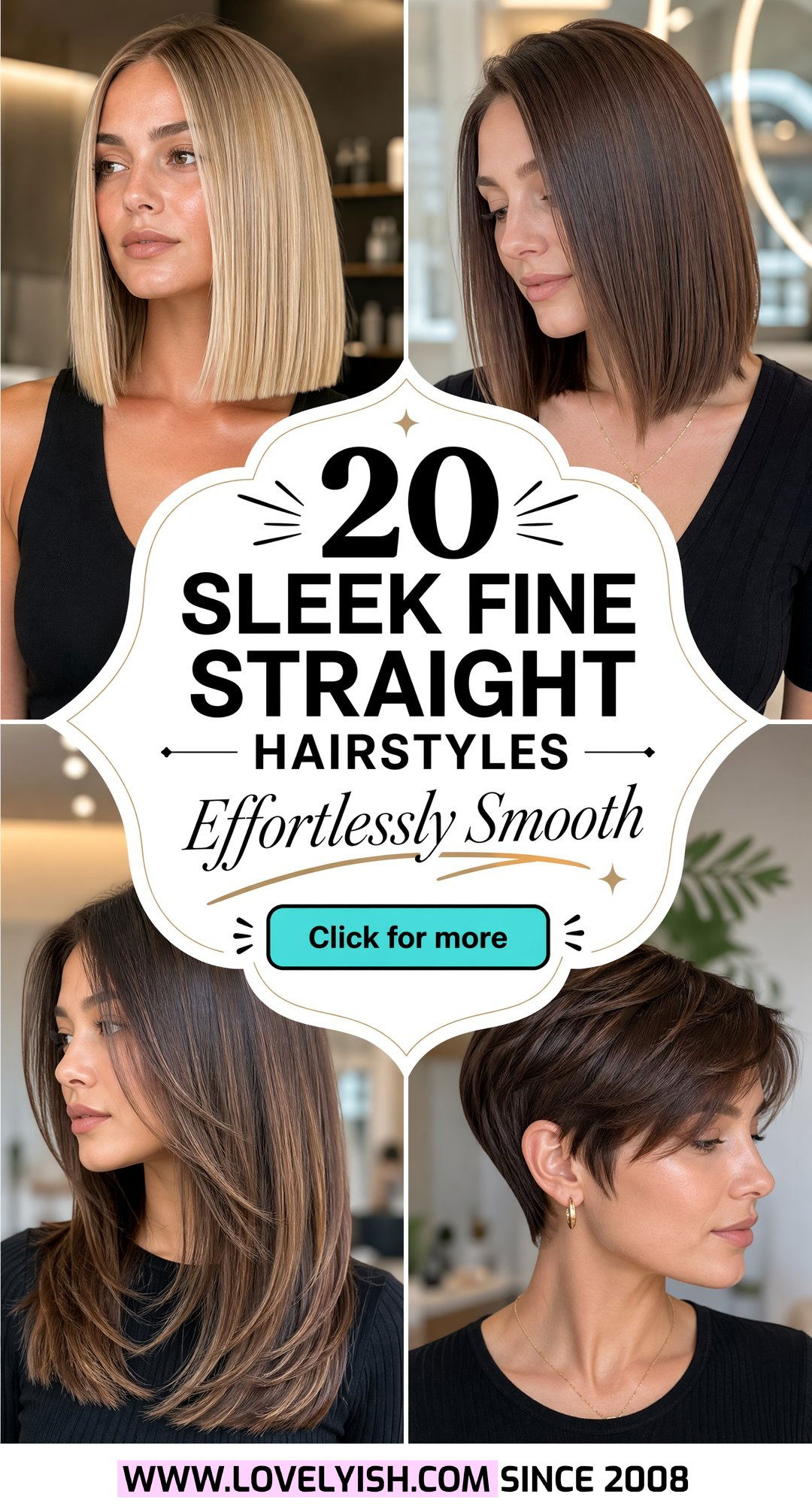 20 Stunning Sleek Hairstyle for Fine Straight Hair Ideas - 20 Stunning Sleek Hairstyle for Fine Straight Hair Ideas