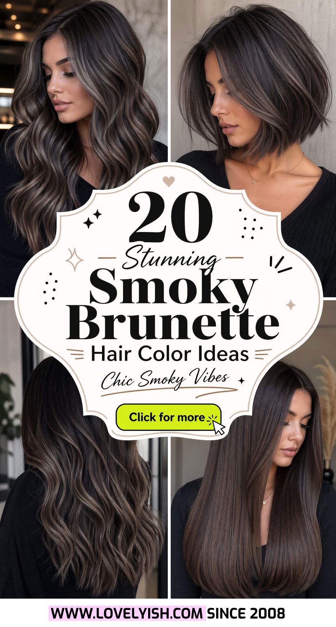 20 Stunning Smoky Brunette Hair Color Ideas for a Chic Look - 20 Stunning Smoky Brunette Hair Color Ideas for a Chic Look