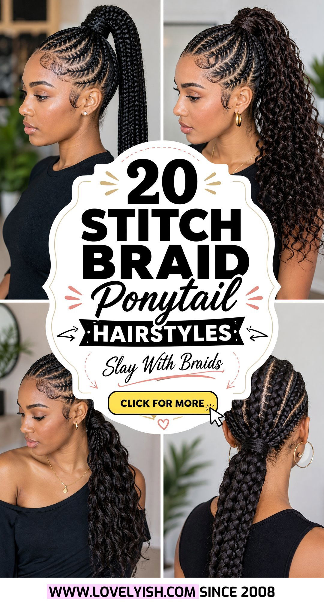 20 Stunning Stitch Braid Ponytail Hairstyle Ideas To Try - 20 Stunning Stitch Braid Ponytail Hairstyle Ideas To Try