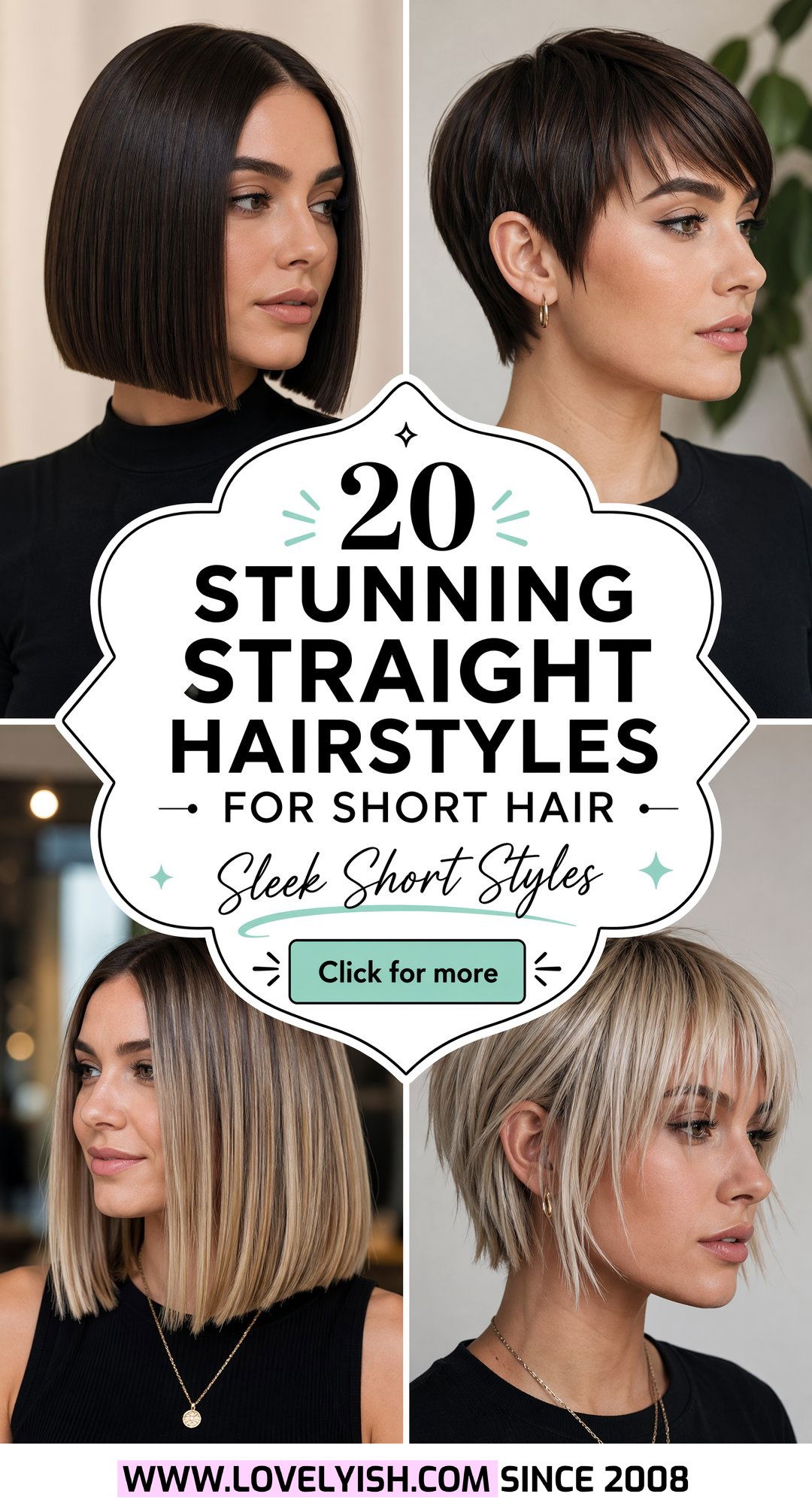 20 Stunning Straight Hairstyles For Short Hair To Try Now - 20 Stunning Straight Hairstyles For Short Hair To Try Now