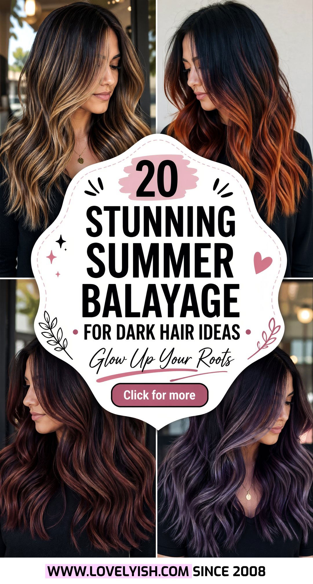 20 Stunning Summer Balayage for Dark Hair Ideas to Try Now - 20 Stunning Summer Balayage for Dark Hair Ideas to Try Now