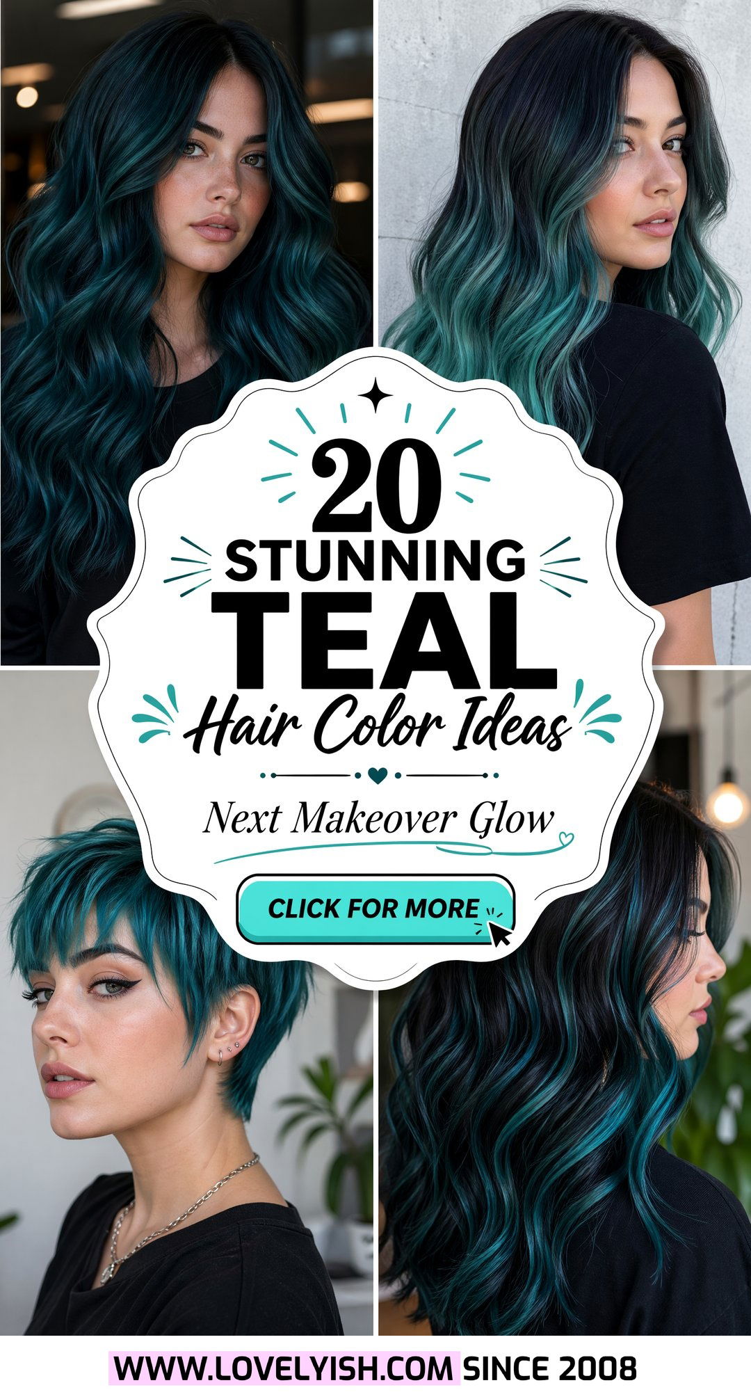 20 Stunning Teal Hair Color Ideas for Your Next Makeover - 20 Stunning Teal Hair Color Ideas for Your Next Makeover