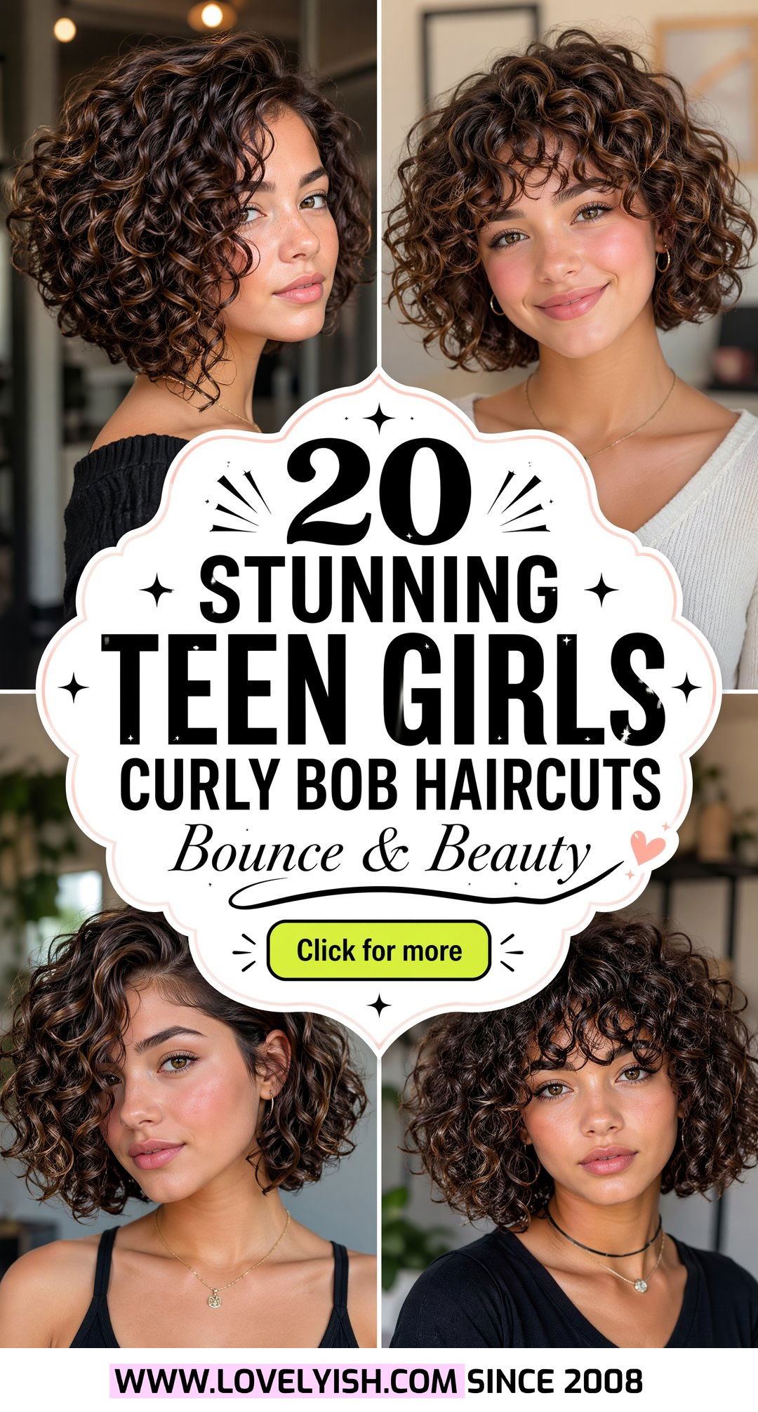 20 Stunning Teen Girls Curly Bob Haircut Ideas To Try Now - 20 Stunning Teen Girls Curly Bob Haircut Ideas To Try Now