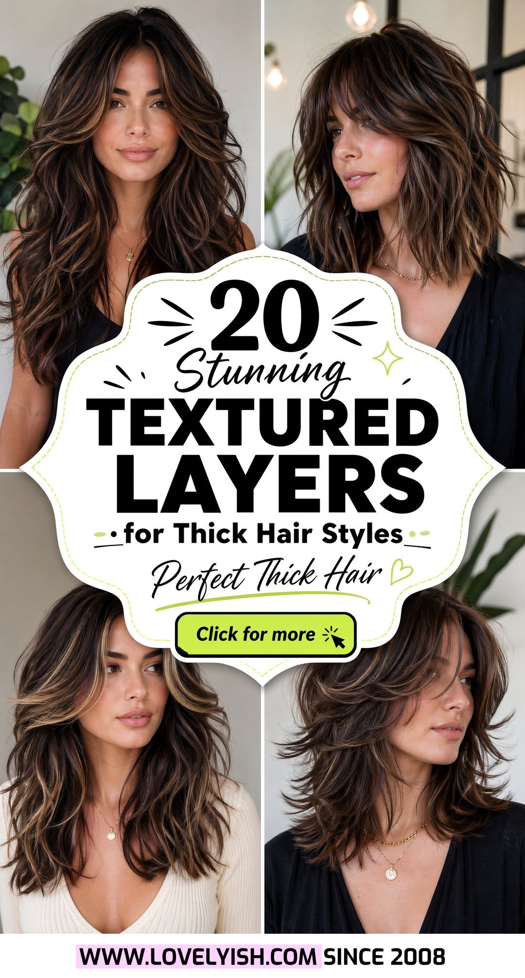 20 Stunning Textured Layers for Thick Hair Women Styles - 20 Stunning Textured Layers for Thick Hair Women Styles