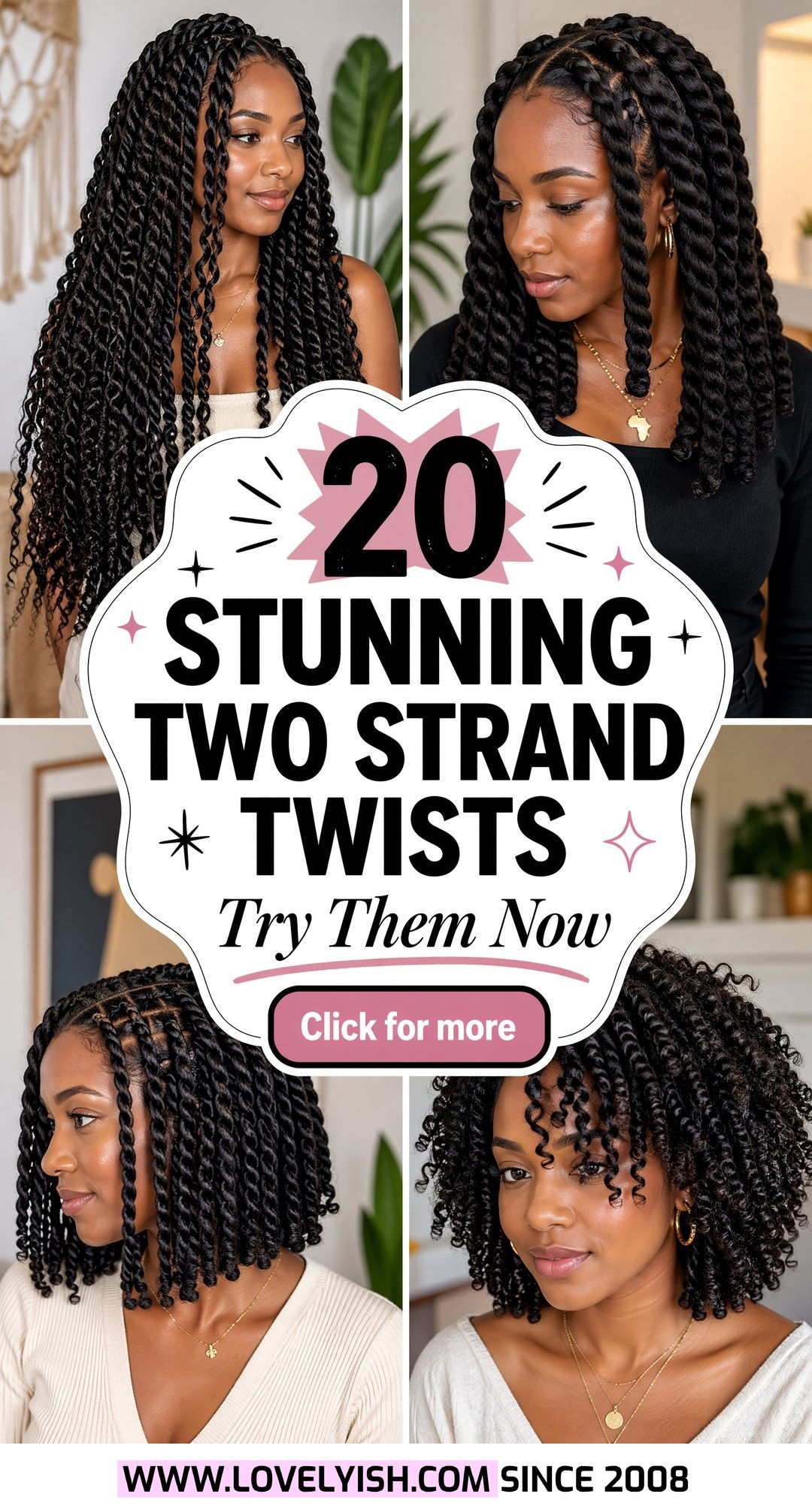 20 Stunning Two Strand Twists for Black Women to Try Now - 20 Stunning Two Strand Twists for Black Women to Try Now