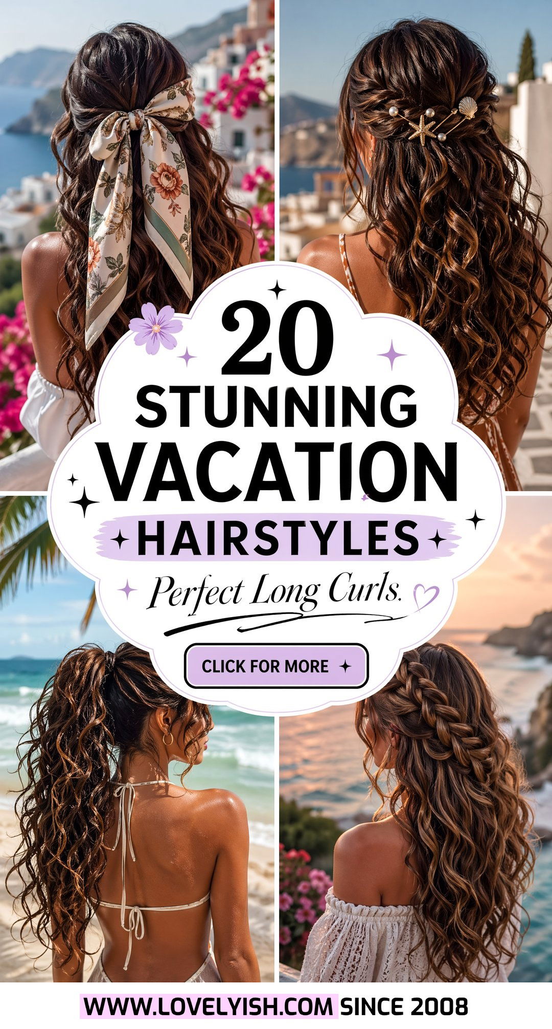 20 Stunning Vacation Hairstyle Ideas Perfect for Long Curls - 20 Stunning Vacation Hairstyle Ideas Perfect for Long Curls