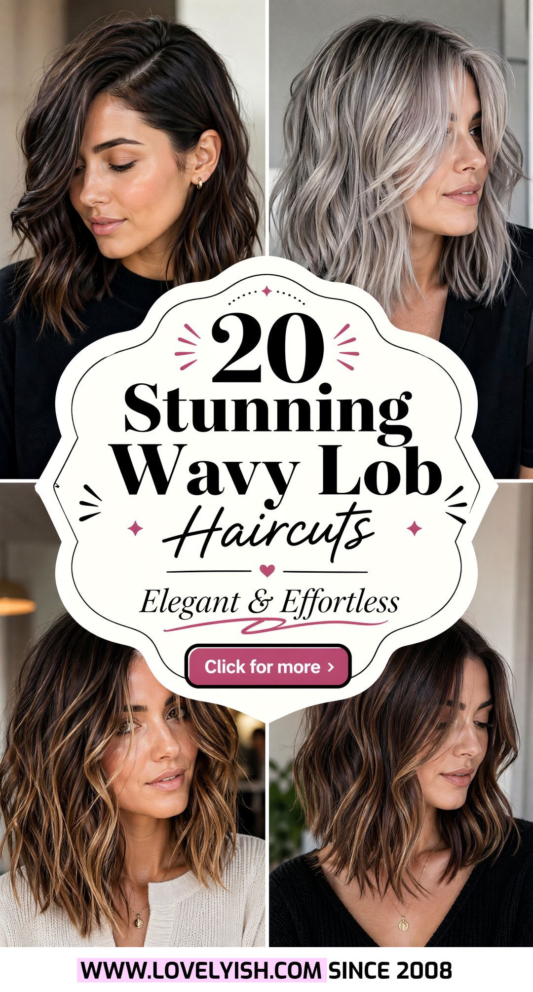 20 Stunning Wavy Lob Haircut for Older Women to Try This Year - 20 Stunning Wavy Lob Haircut for Older Women to Try This Year