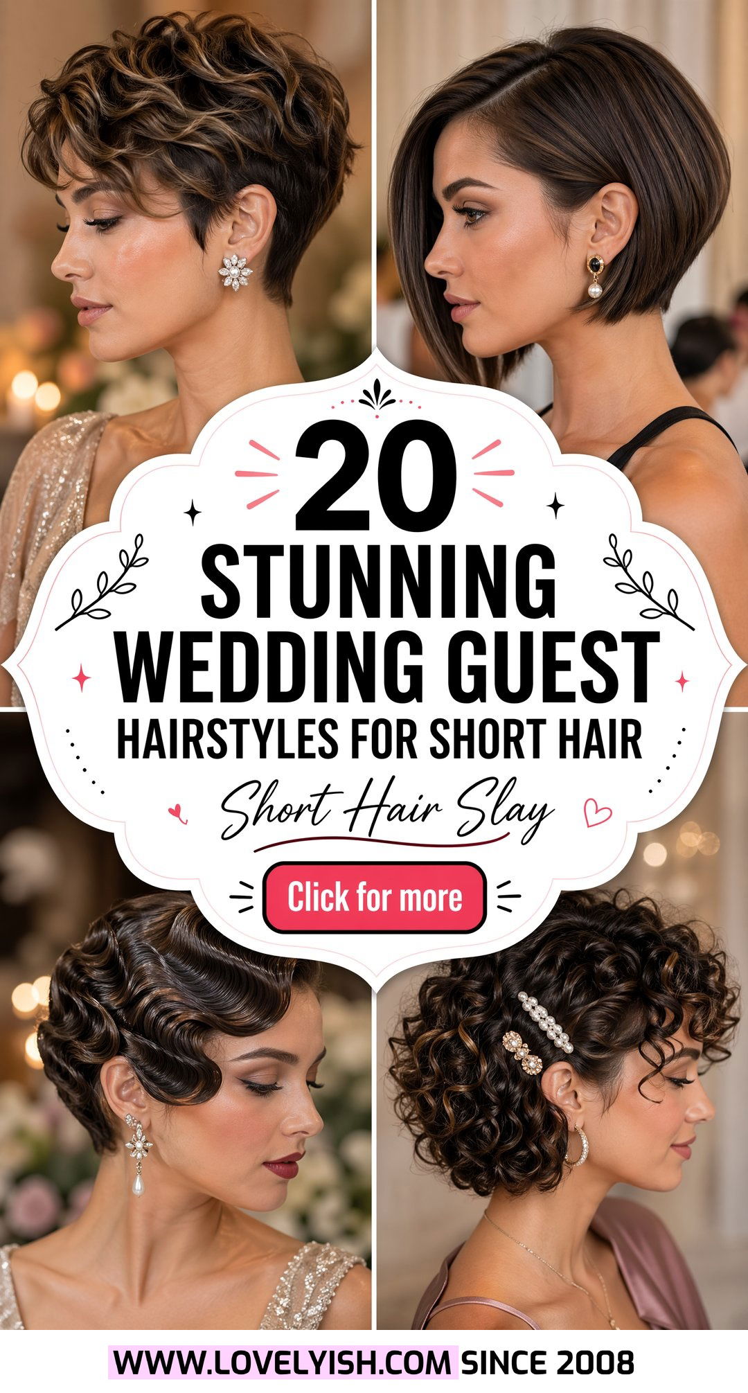 20 Stunning Wedding Guest Hairstyles For Short Hair Looks - 20 Stunning Wedding Guest Hairstyles For Short Hair Looks
